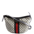 598125 Ophidia GG Supreme Small Shoulder Bag Navy