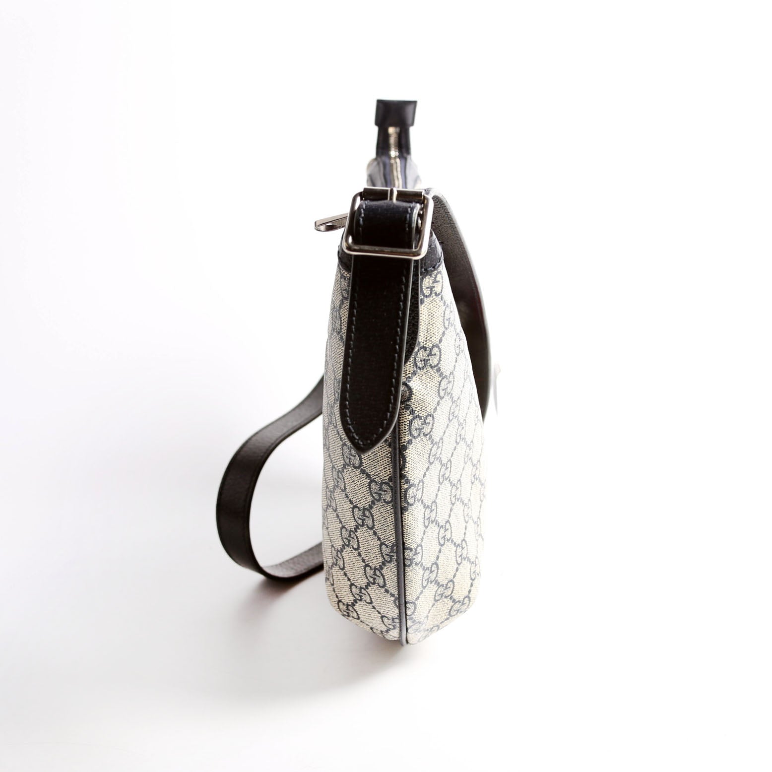 598125 Ophidia GG Supreme Small Shoulder Bag Navy