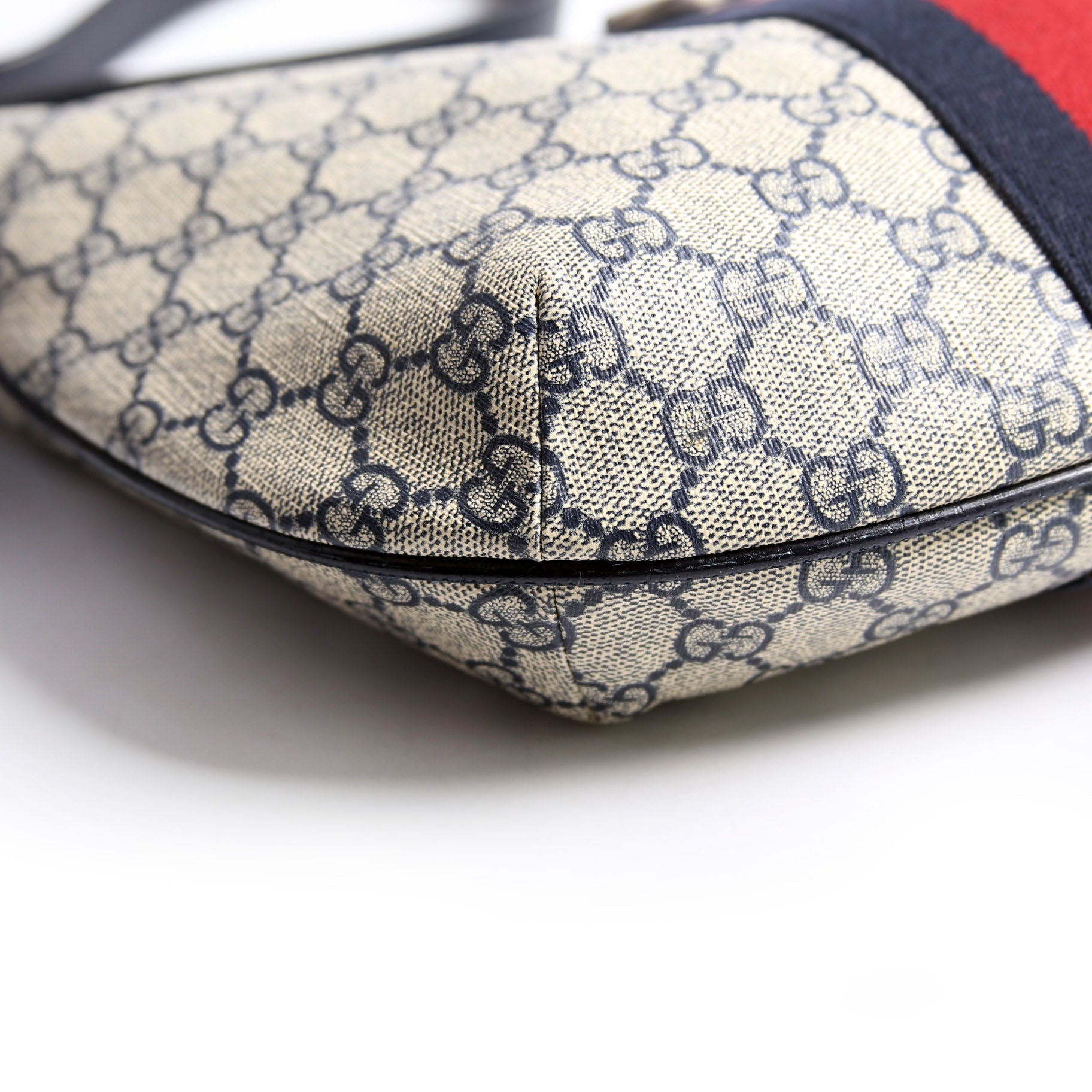 598125 Ophidia GG Supreme Small Shoulder Bag Navy