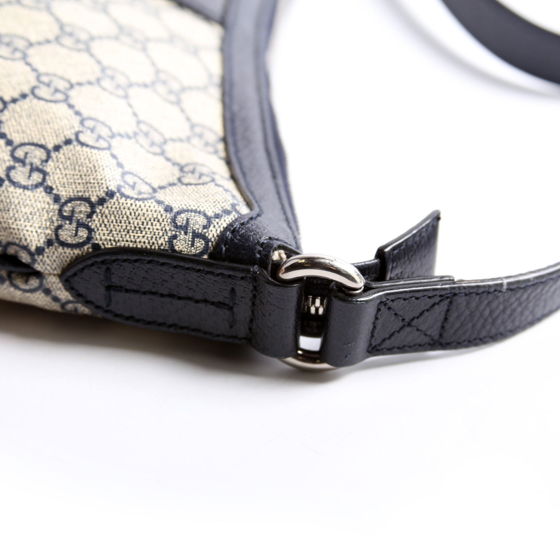 598125 Ophidia GG Supreme Small Shoulder Bag Navy