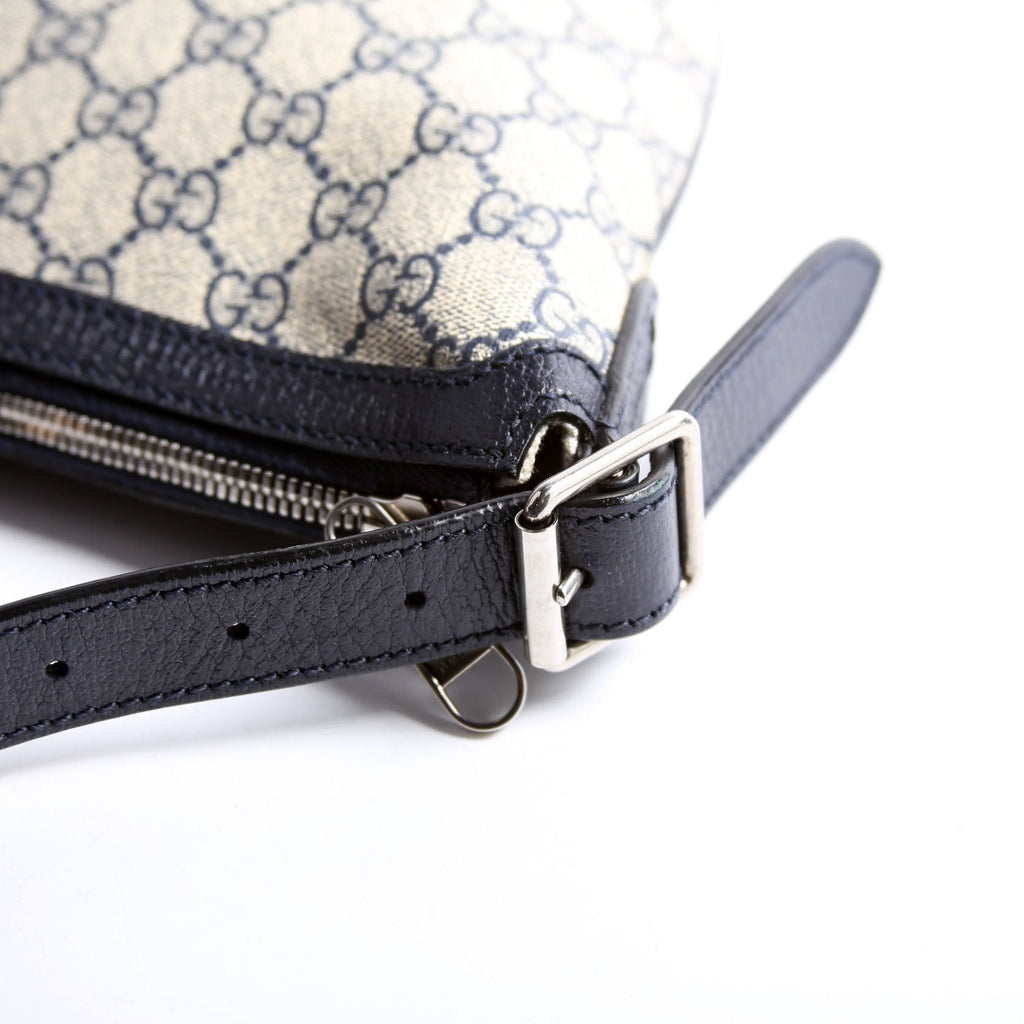 598125 Ophidia GG Supreme Small Shoulder Bag Navy