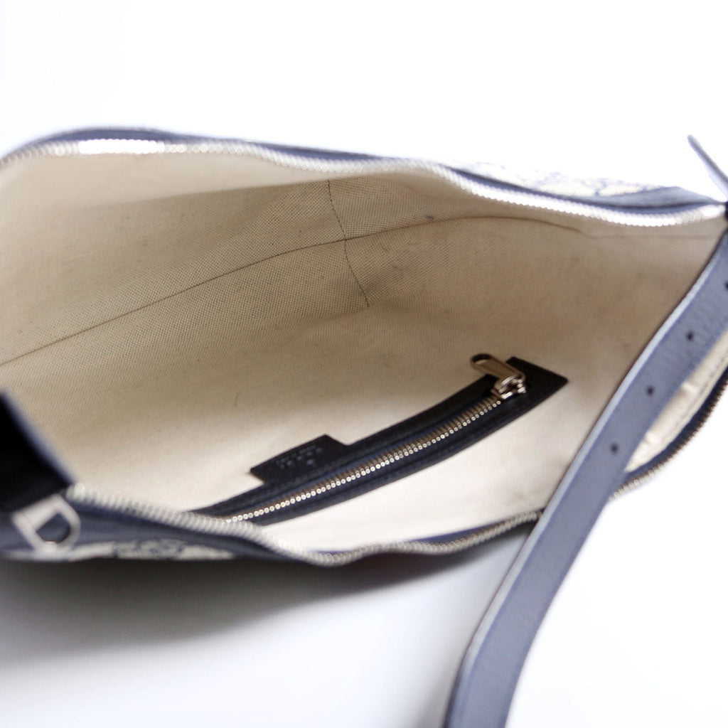 598125 Ophidia GG Supreme Small Shoulder Bag Navy