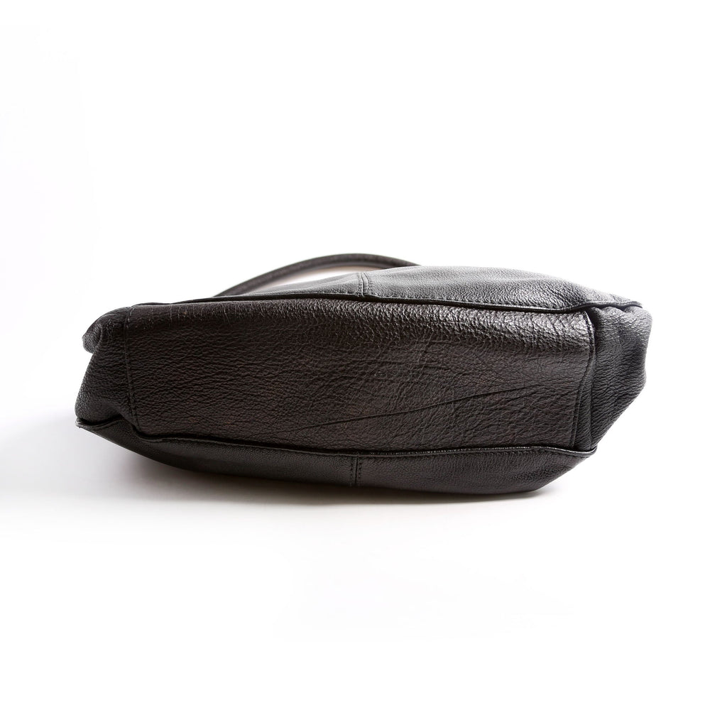 Lambert Leather Belted Hobo Black