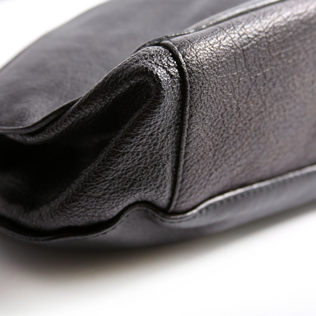 Lambert Leather Belted Hobo Black