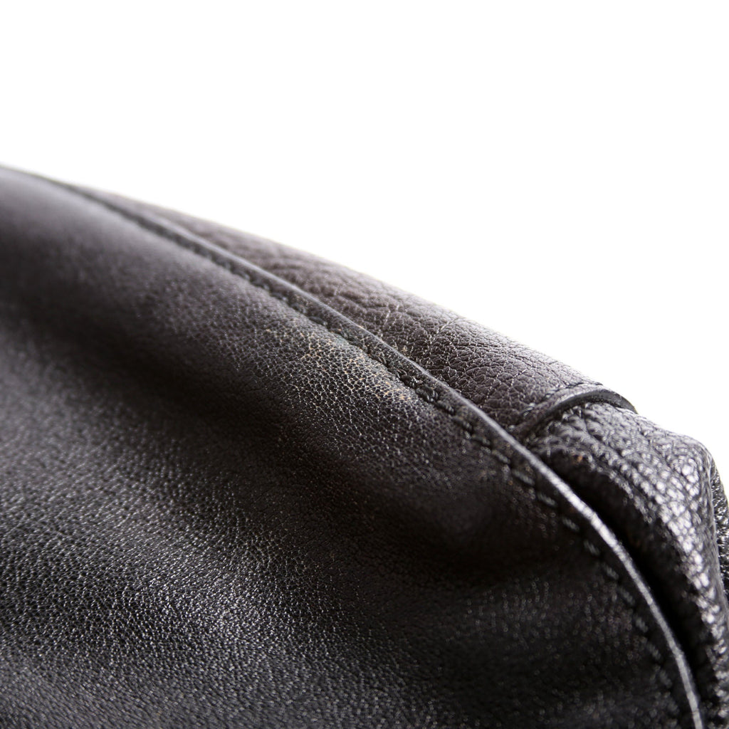 Lambert Leather Belted Hobo Black