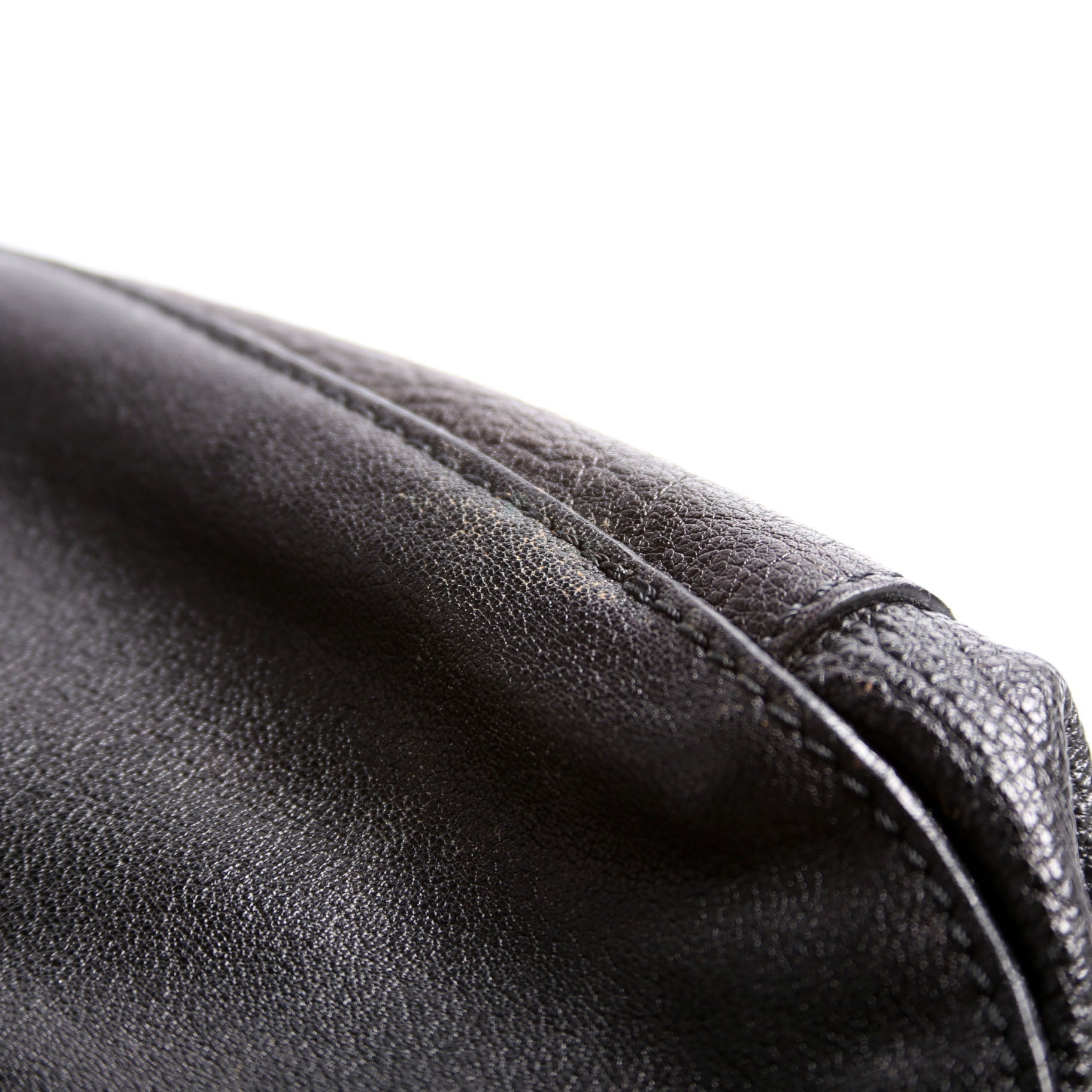 Lambert Leather Belted Hobo Black