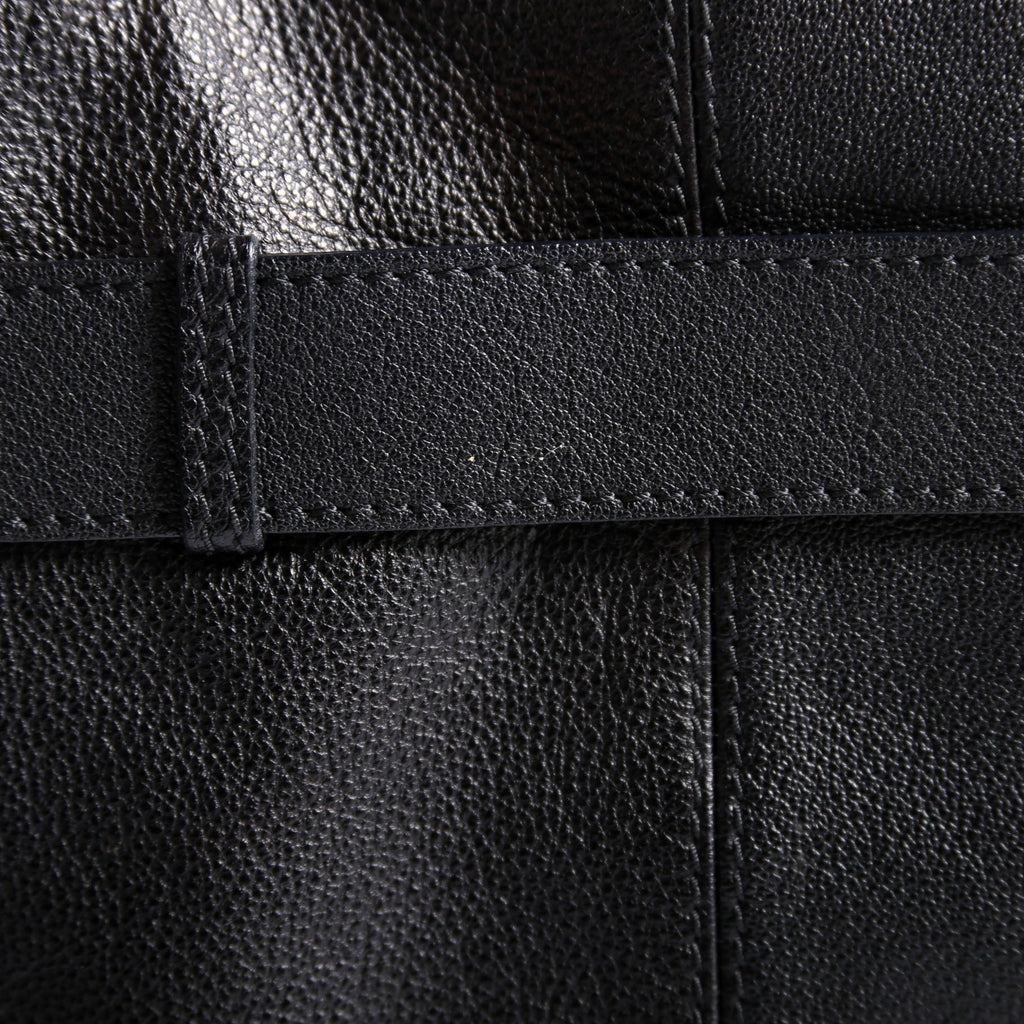 Lambert Leather Belted Hobo Black