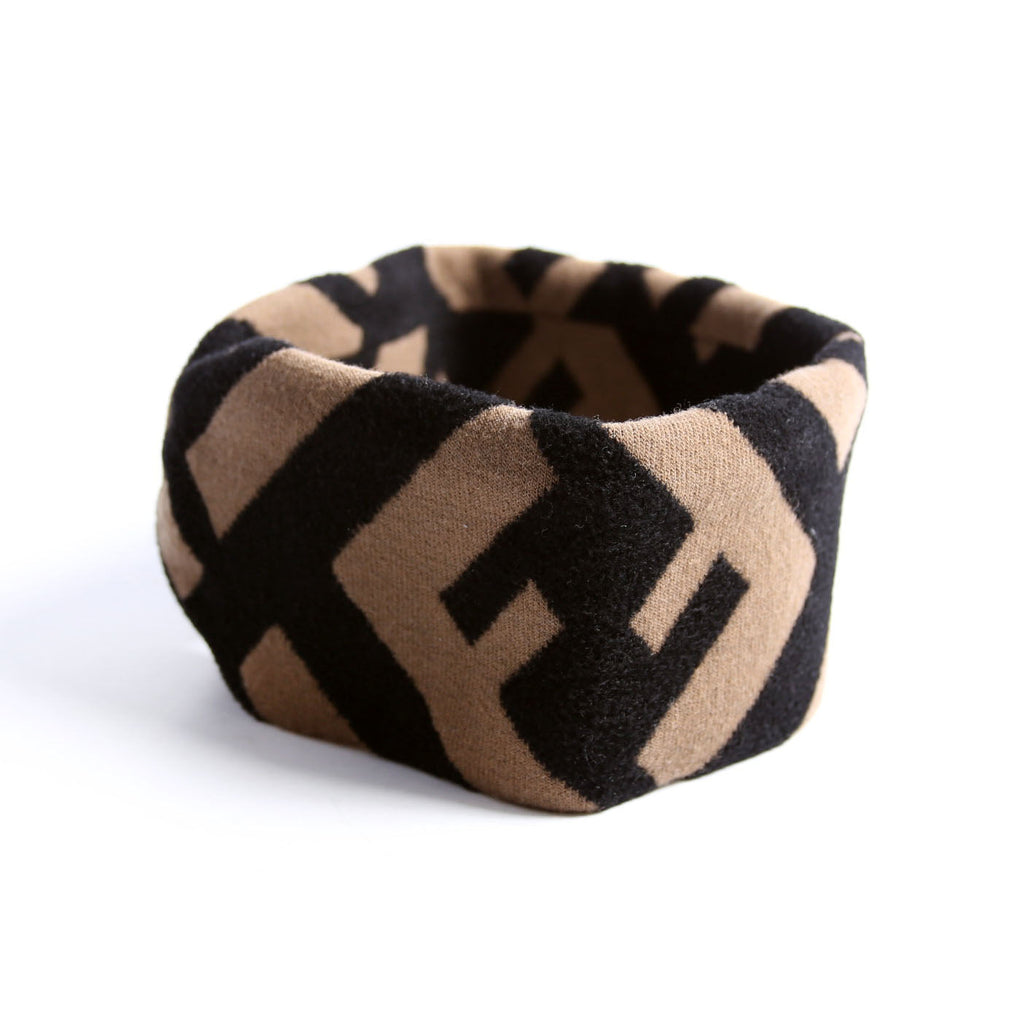 FF Wool Headband Brown/Black