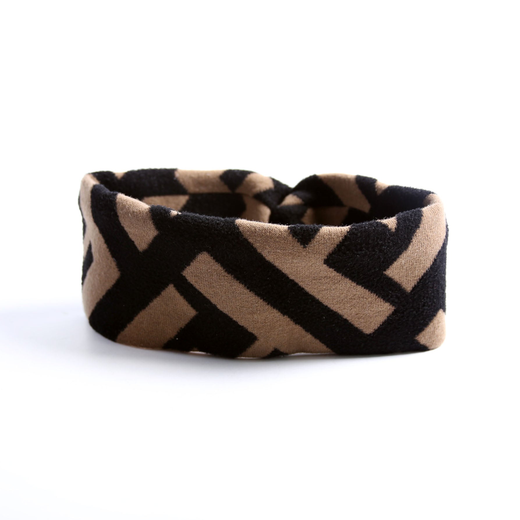 FF Wool Headband Brown/Black