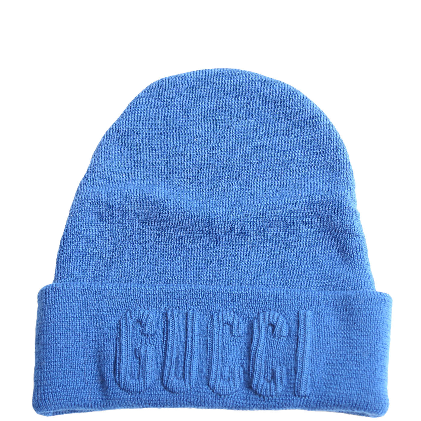 Gucci Logo Wool Beanie Blue