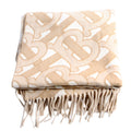 TB Monogram Cashmere 200X50CM Scarf Beige