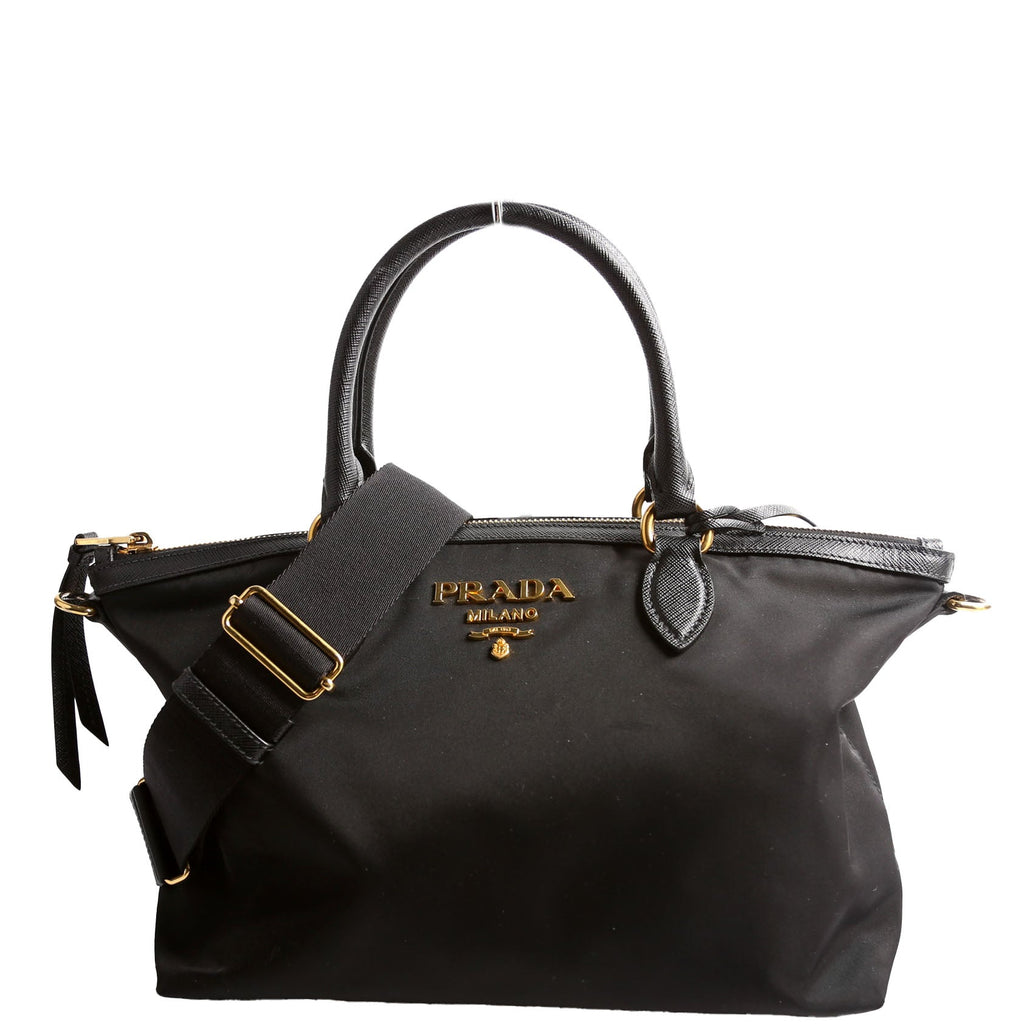 1BA104 Nylon Satchel Black