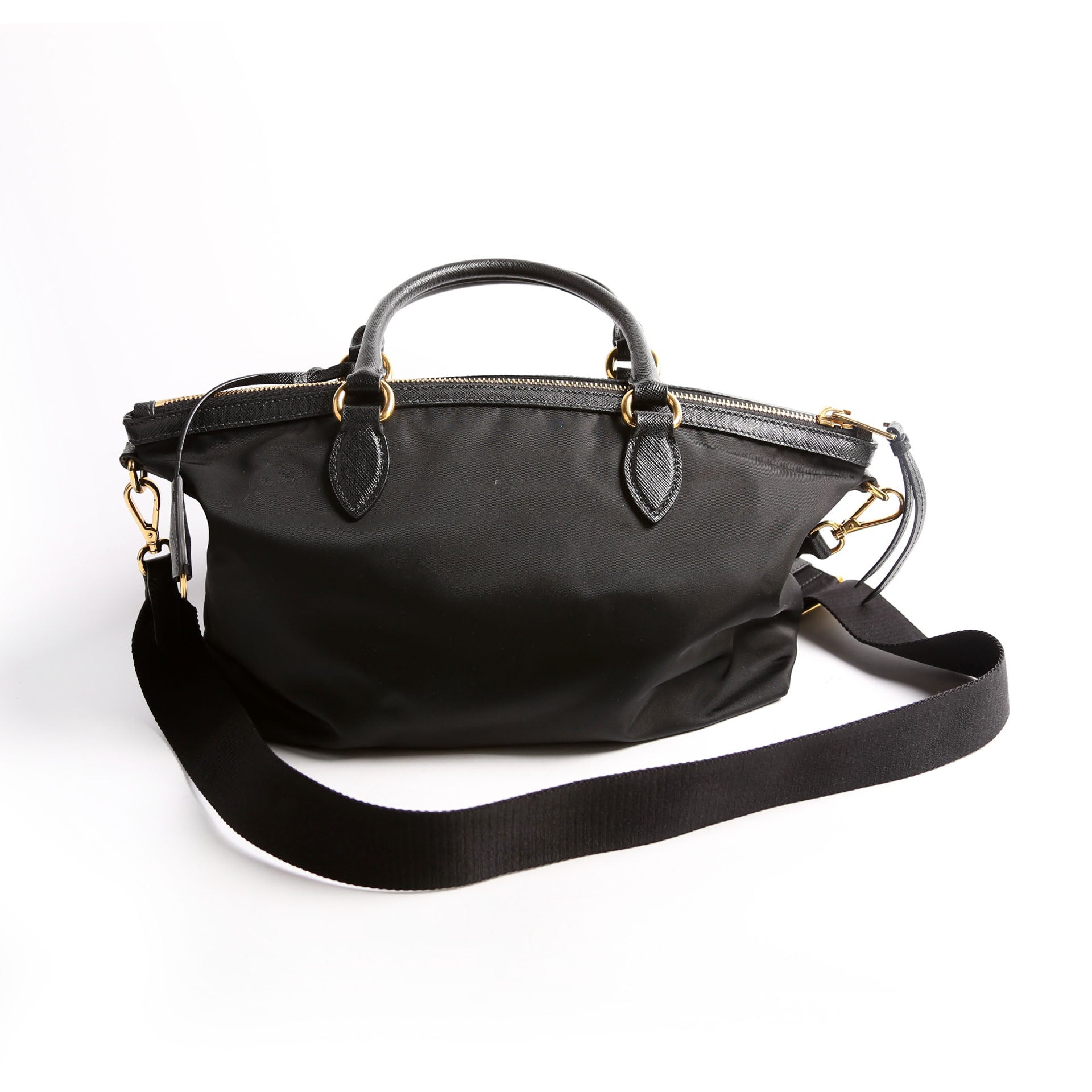 1BA104 Nylon Satchel Black