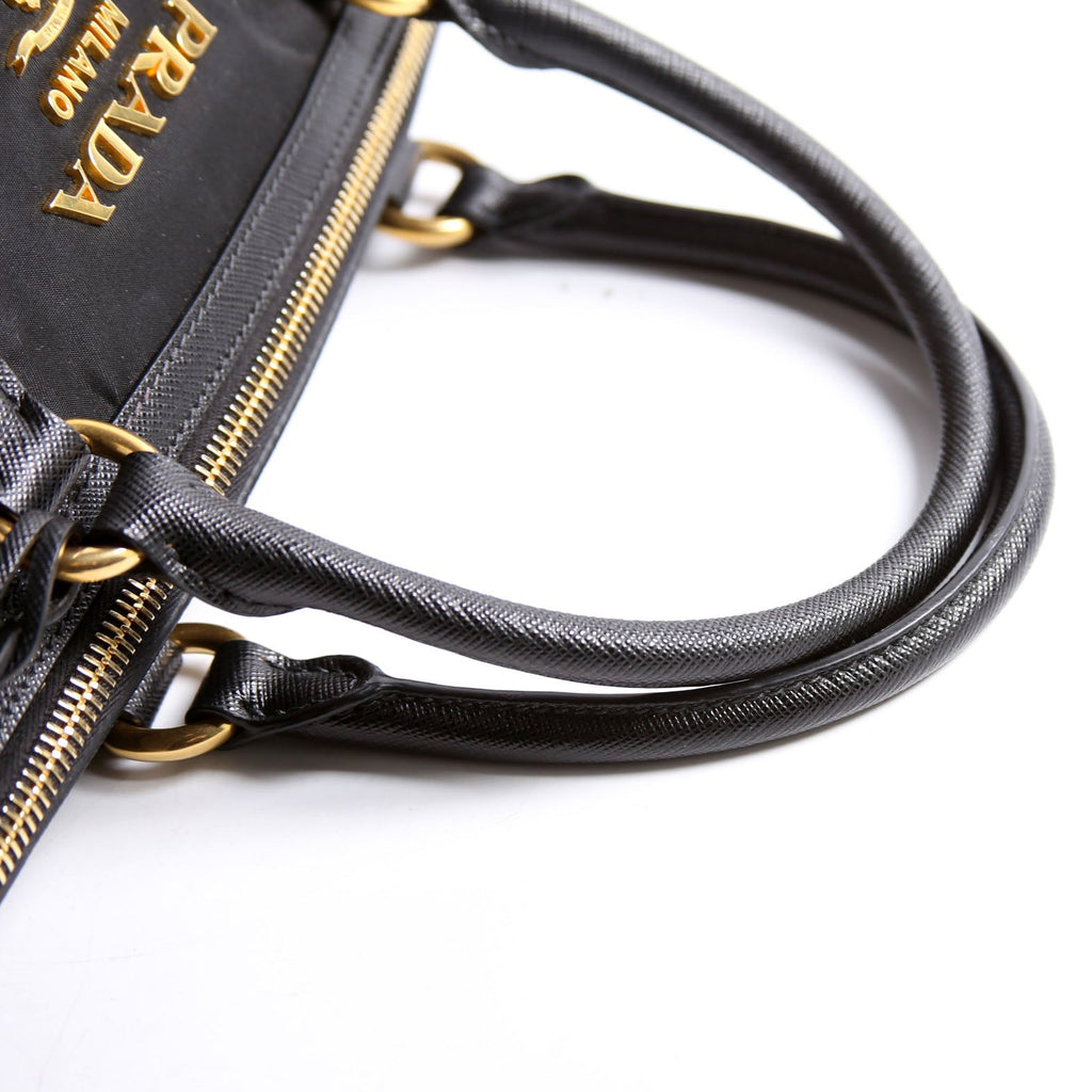 1BA104 Nylon Satchel Black