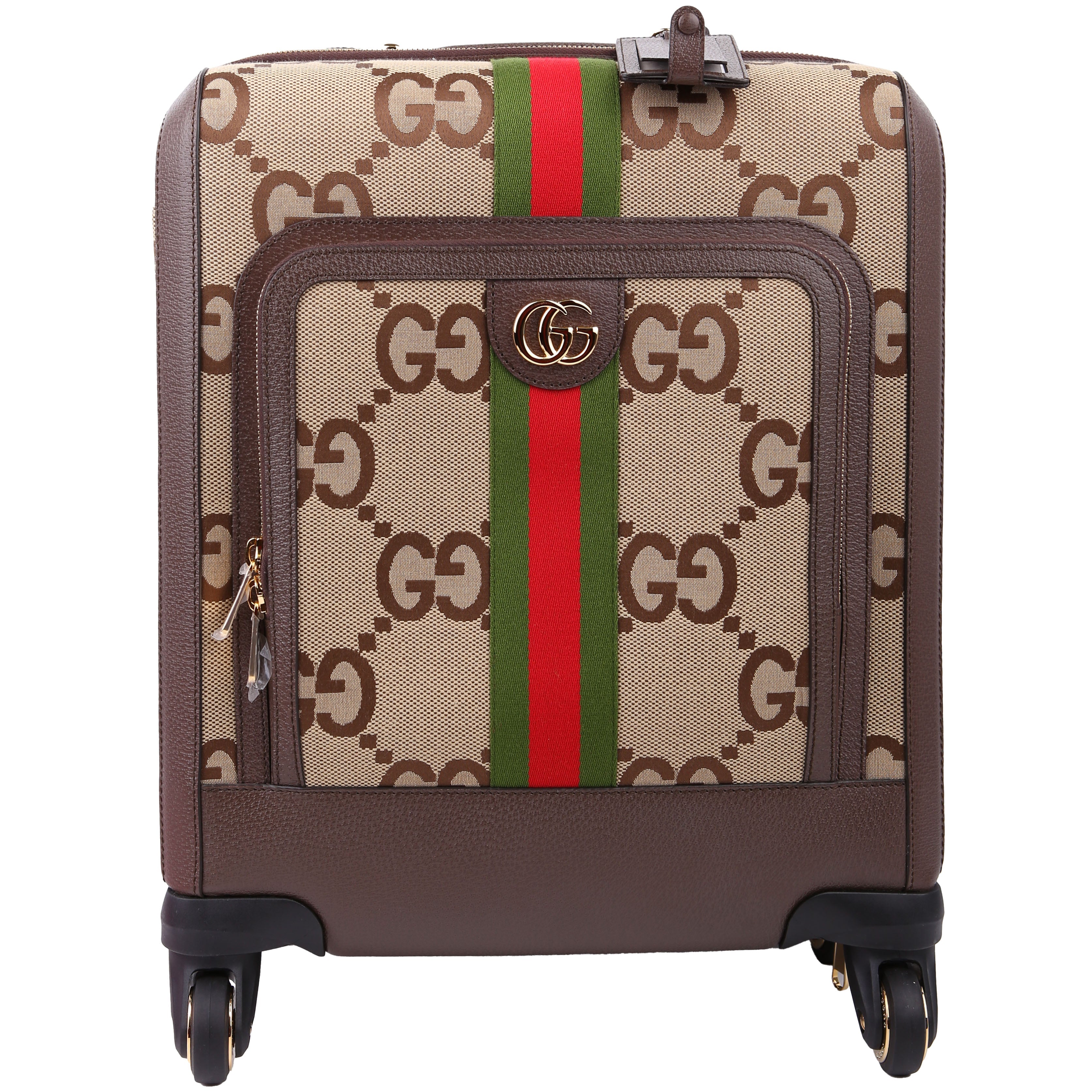 Gucci 693646 Jumbo GG Small Savoy Cabin Trolley Brown