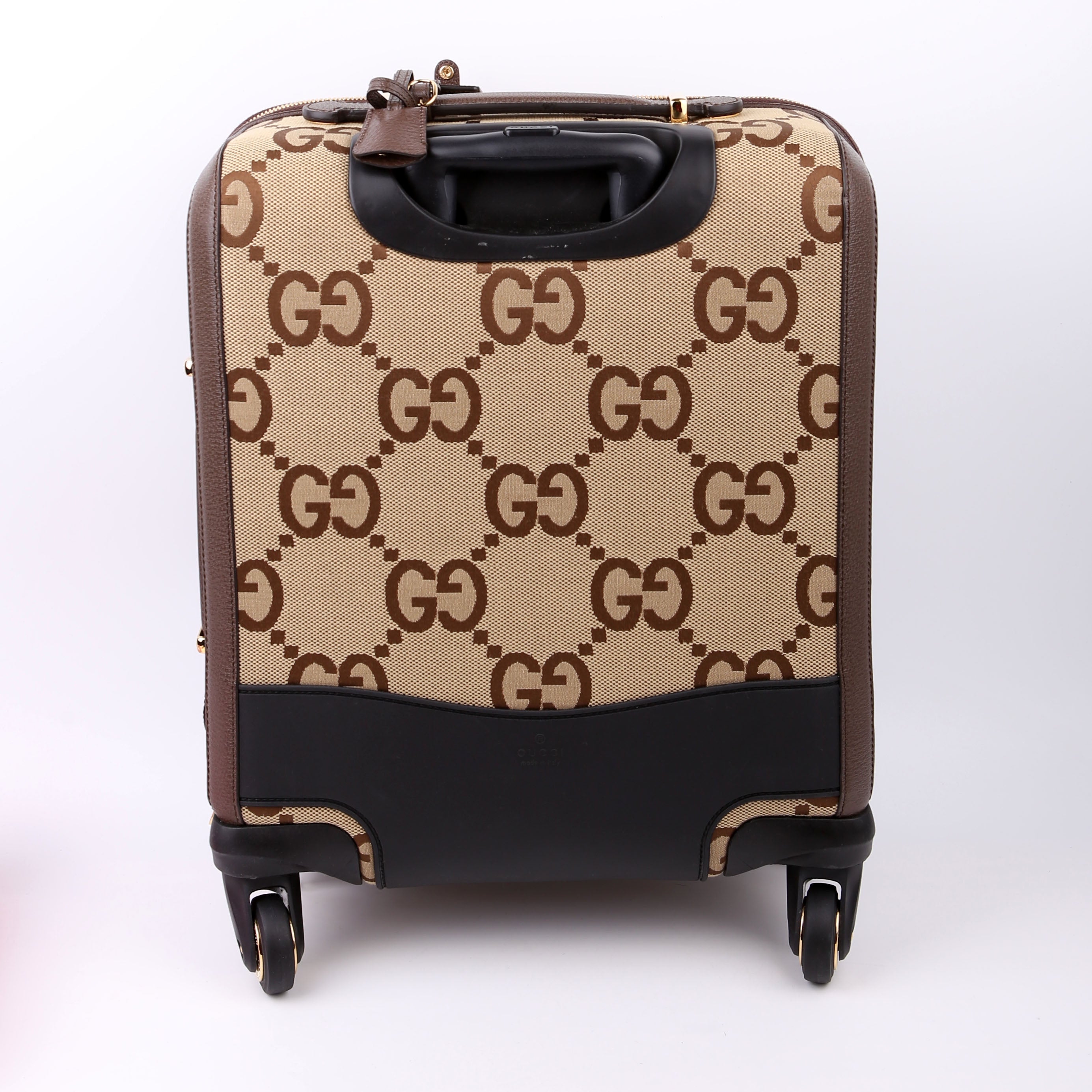 Gucci 693646 Jumbo GG Small Savoy Cabin Trolley Brown