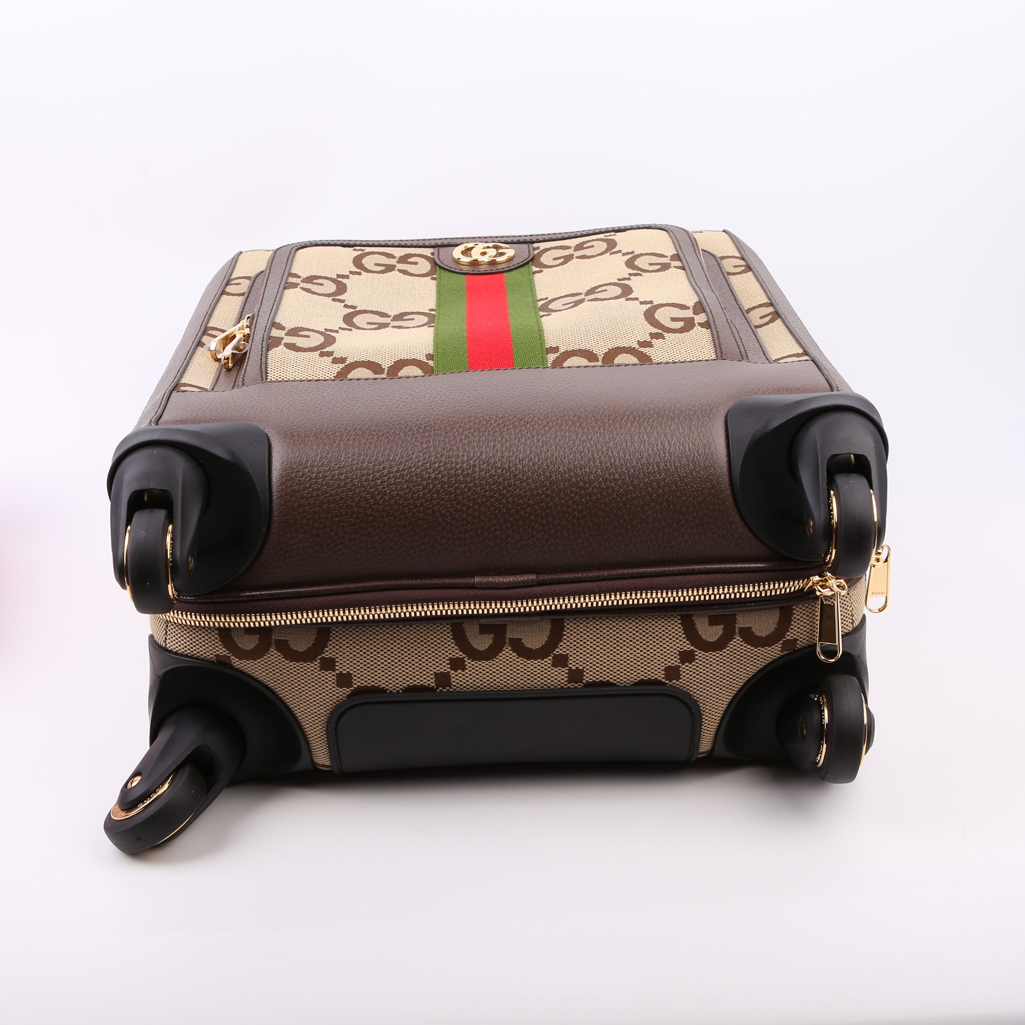 Gucci 693646 Jumbo GG Small Savoy Cabin Trolley Brown