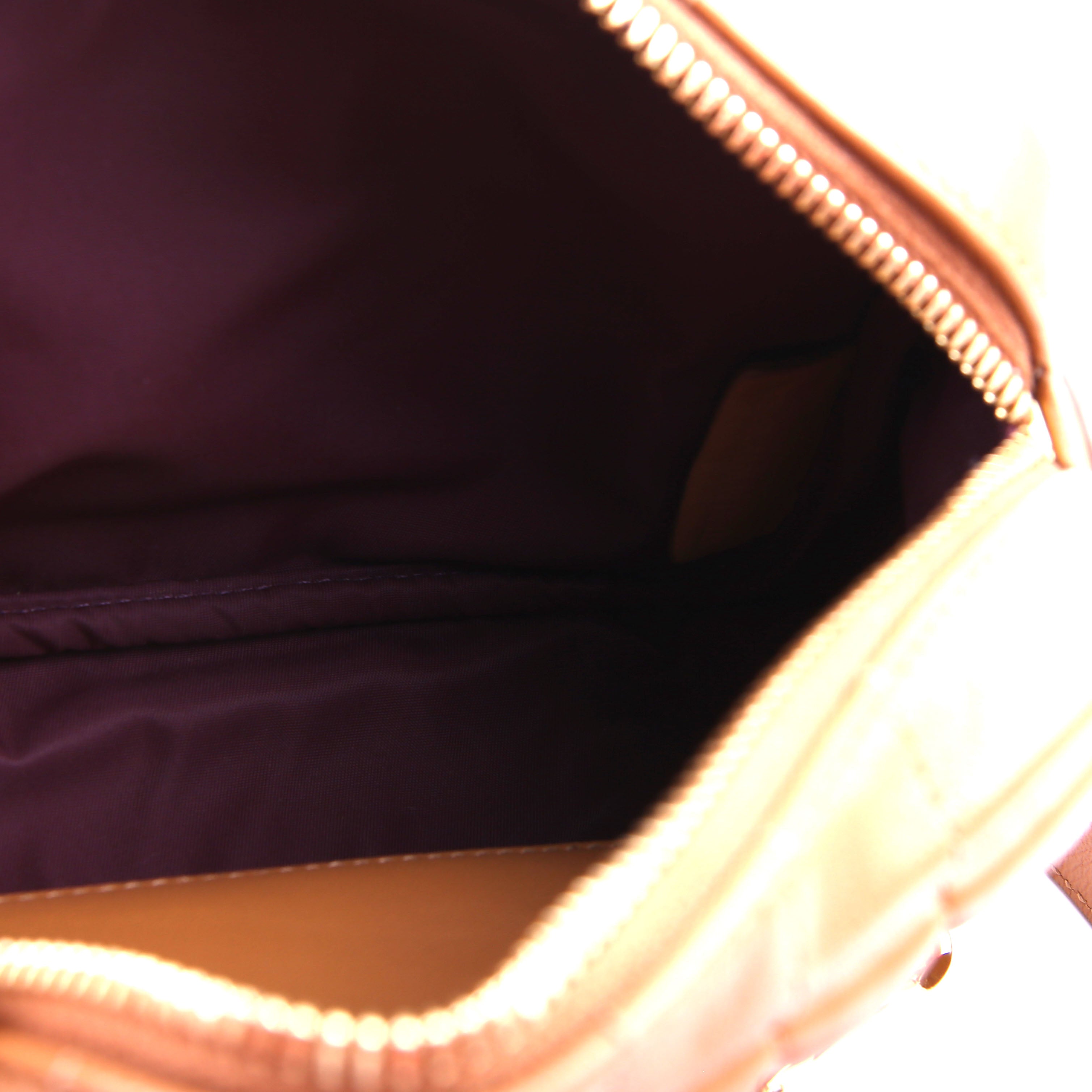 Lola Mini Camera Bag Quilted Leather Brown