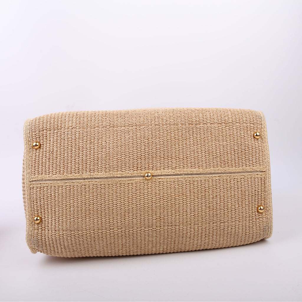 Sunshine Shopper Medium Straw Tan