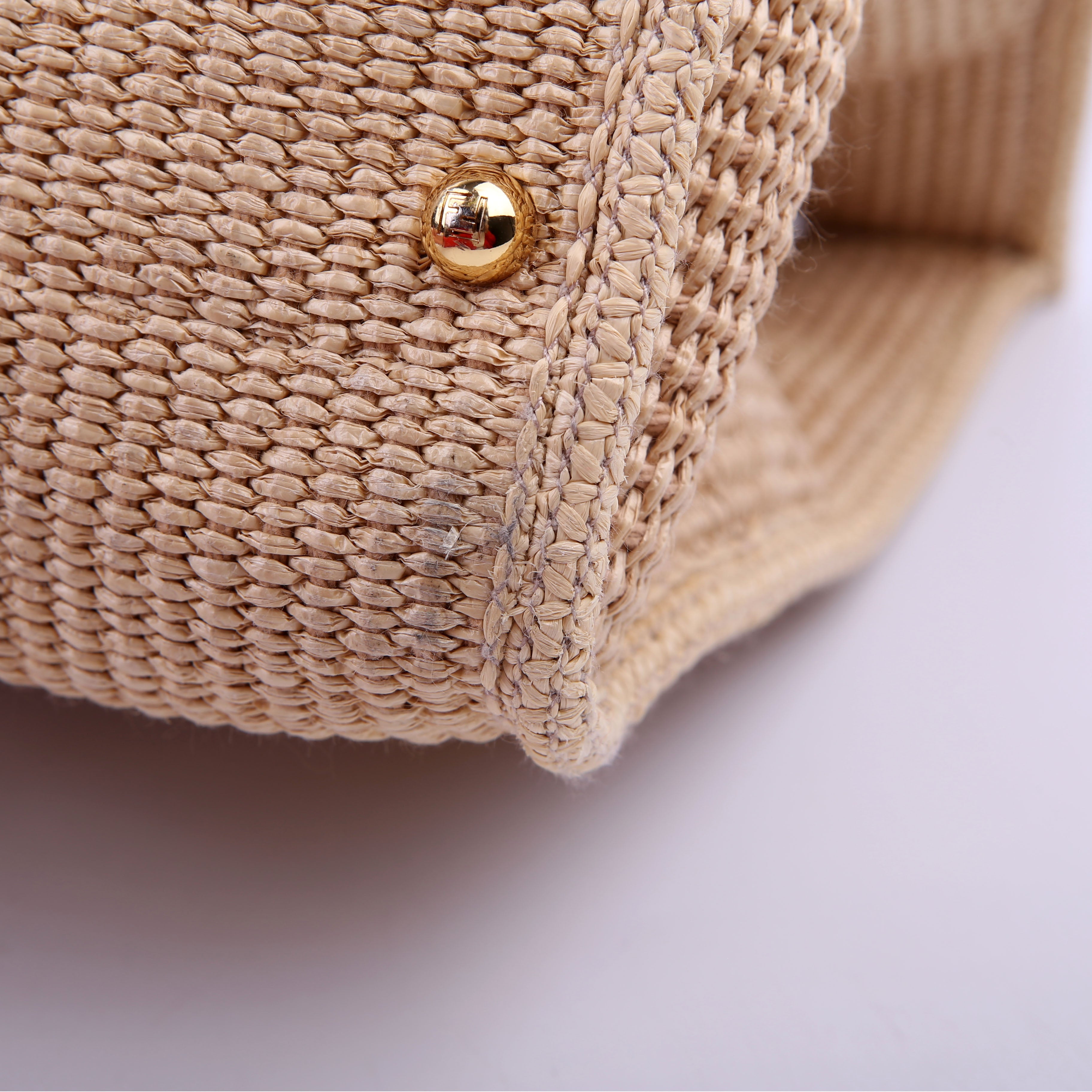 Sunshine Shopper Medium Straw Tan
