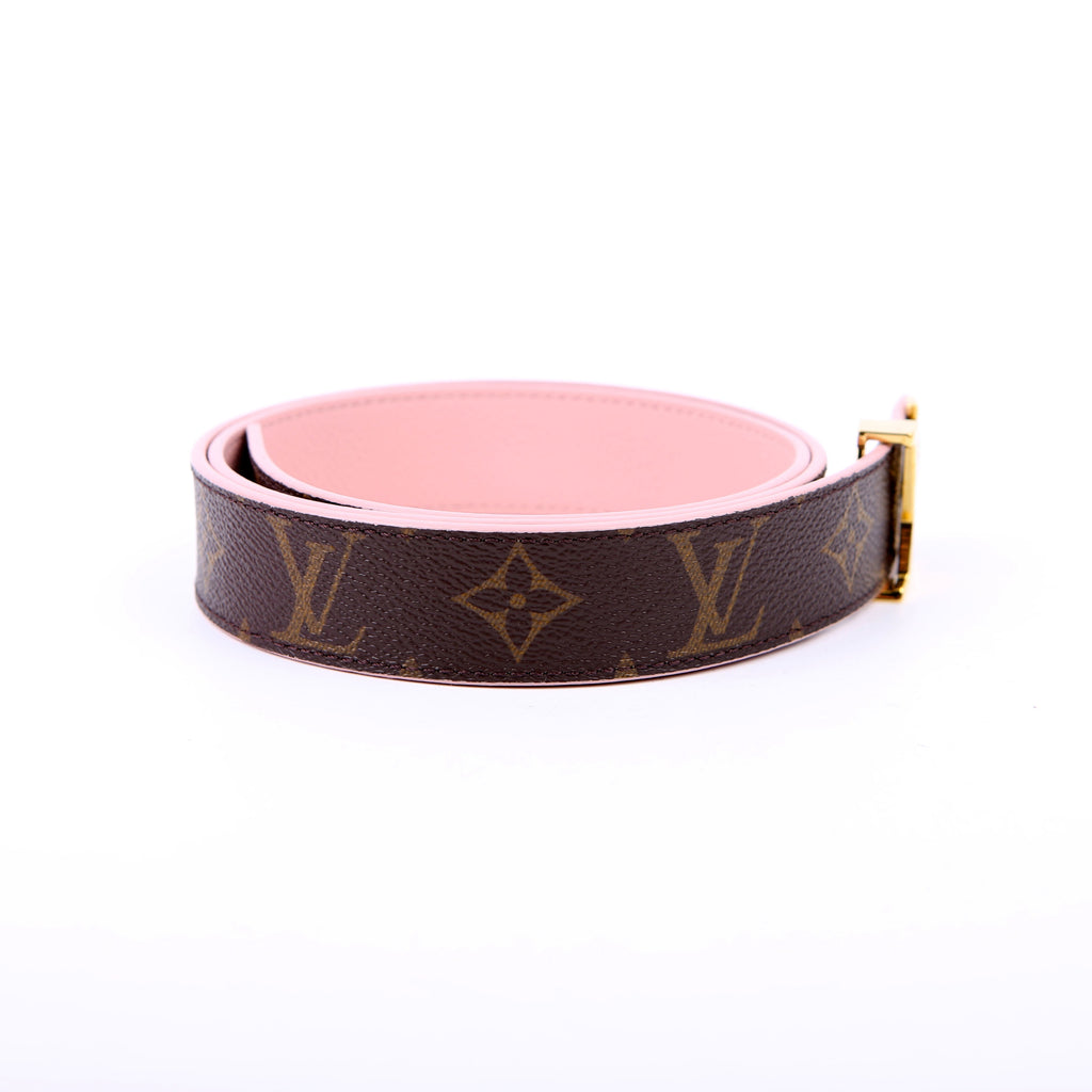 LV Initiales 40MM Reversible Leather.Monogram Belt Size 85/34 Pink
