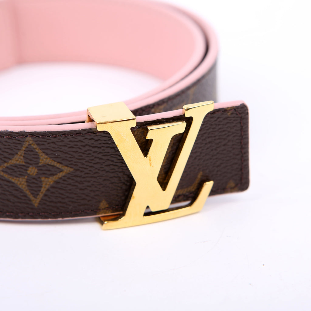 LV Initiales 40MM Reversible Leather.Monogram Belt Size 85/34 Pink