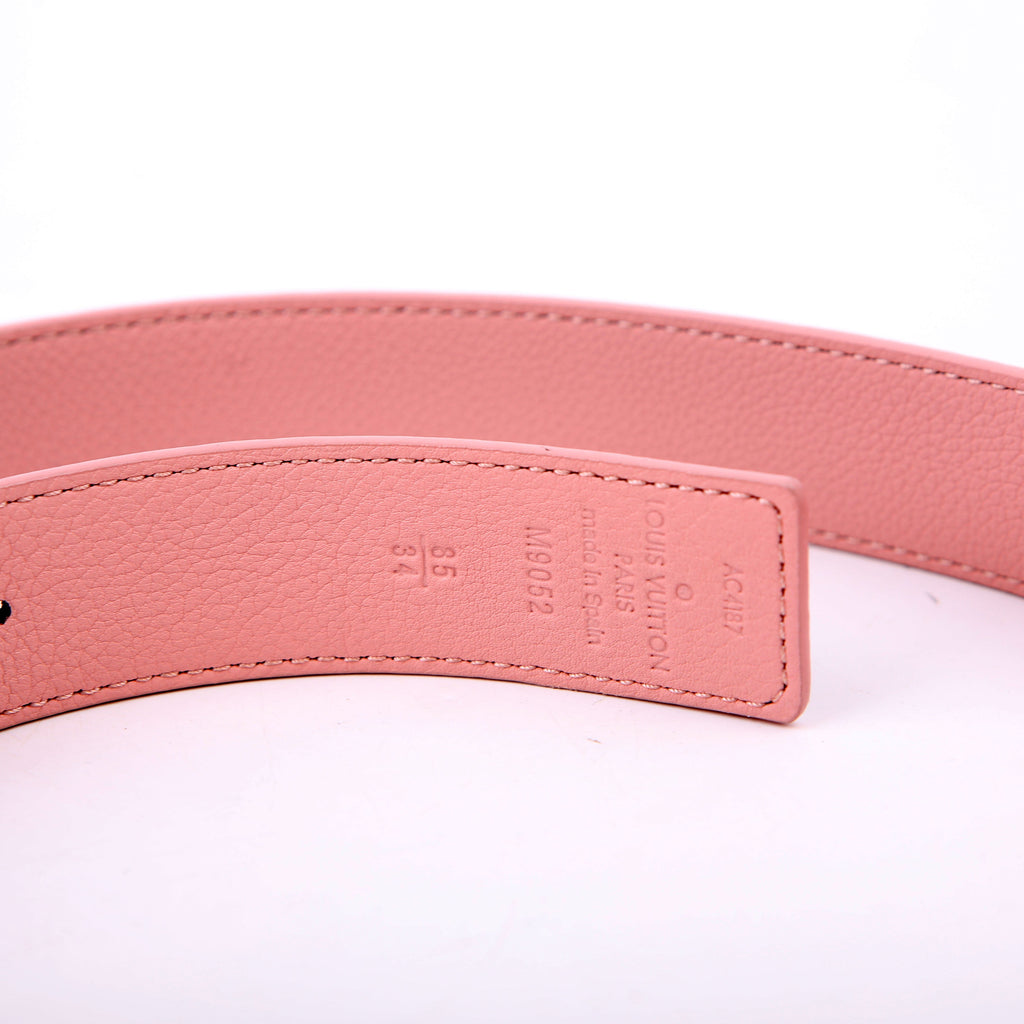 LV Initiales 40MM Reversible Leather.Monogram Belt Size 85/34 Pink