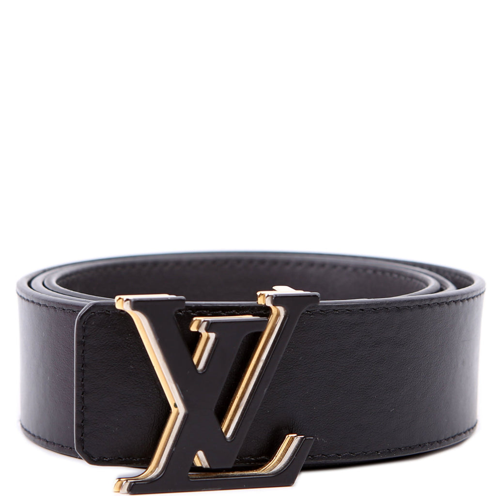 LV Optic 40MM Reversible Leather Belt Size 95/38 Black