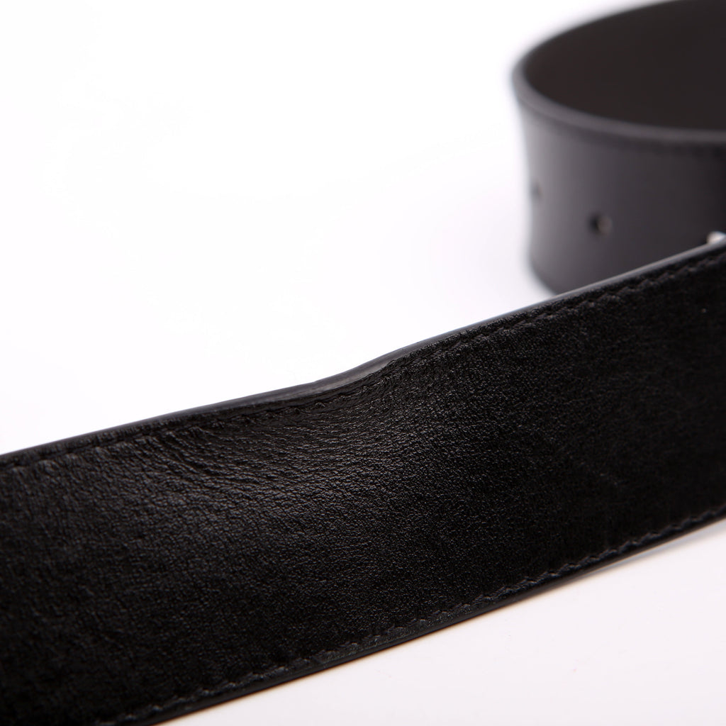 LV Optic 40MM Reversible Leather Belt Size 95/38 Black