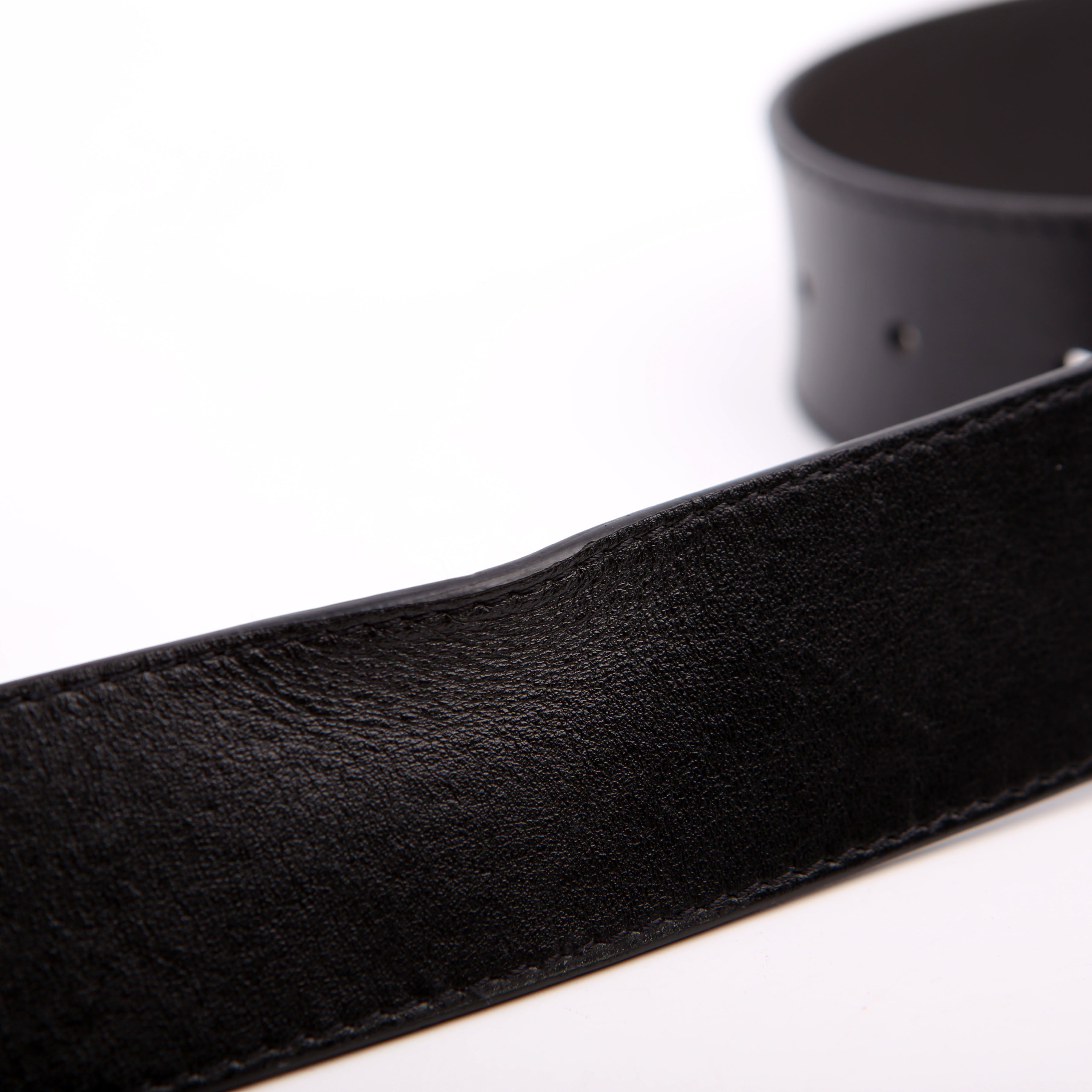 LV Optic 40MM Reversible Leather Belt Size 95/38 Black