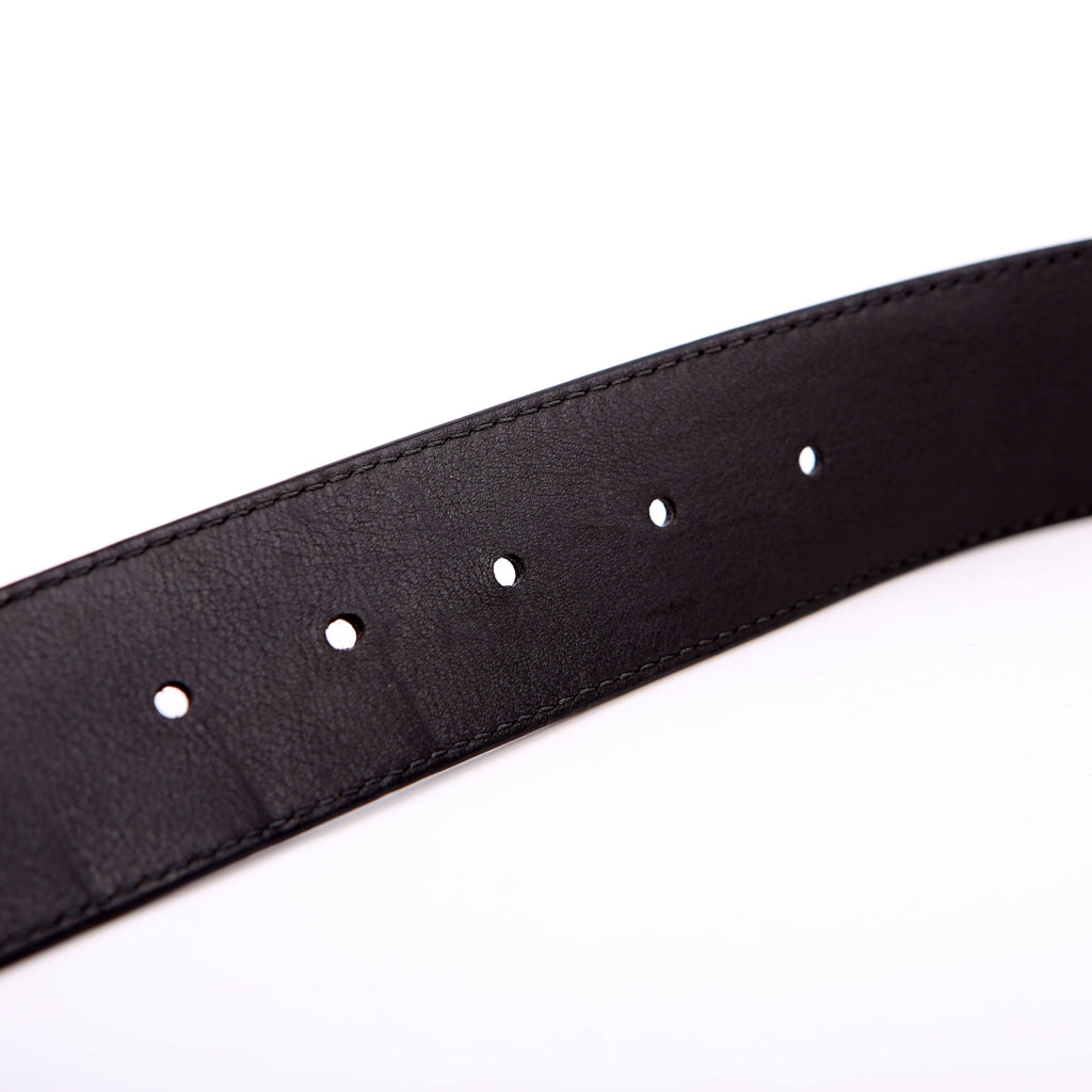 LV Optic 40MM Reversible Leather Belt Size 95/38 Black