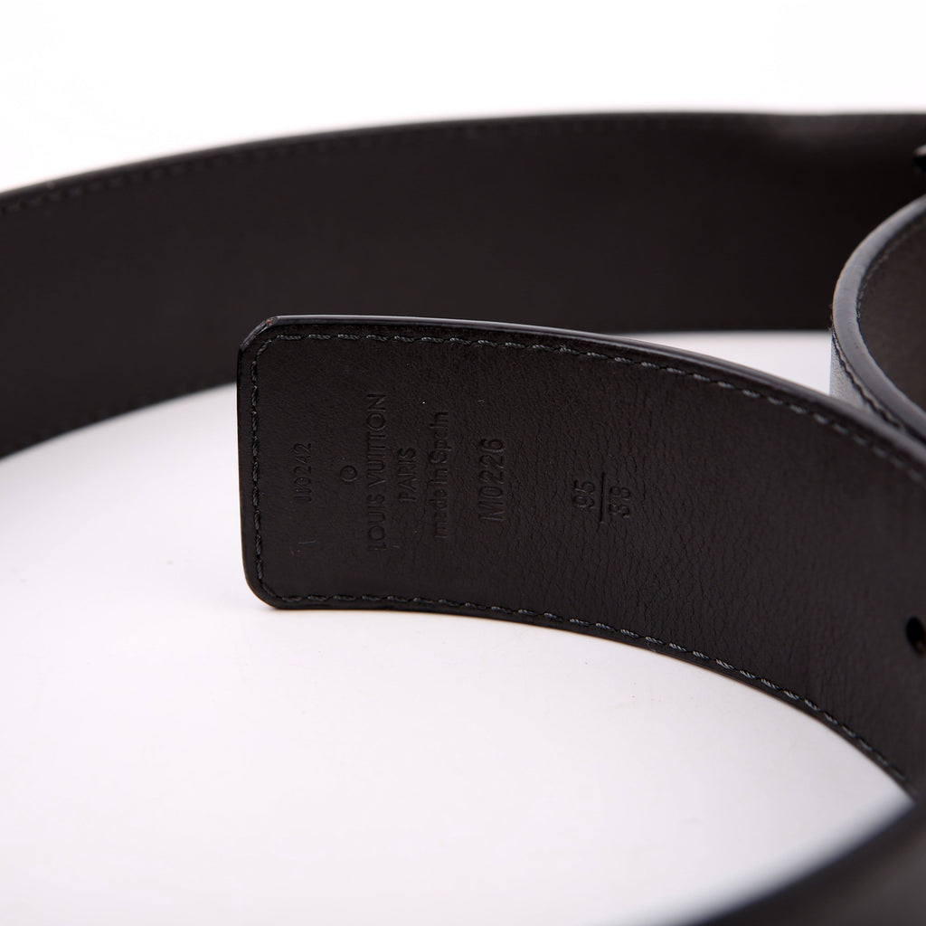 LV Optic 40MM Reversible Leather Belt Size 95/38 Black