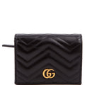 466492 GG Marmont Card Case Black