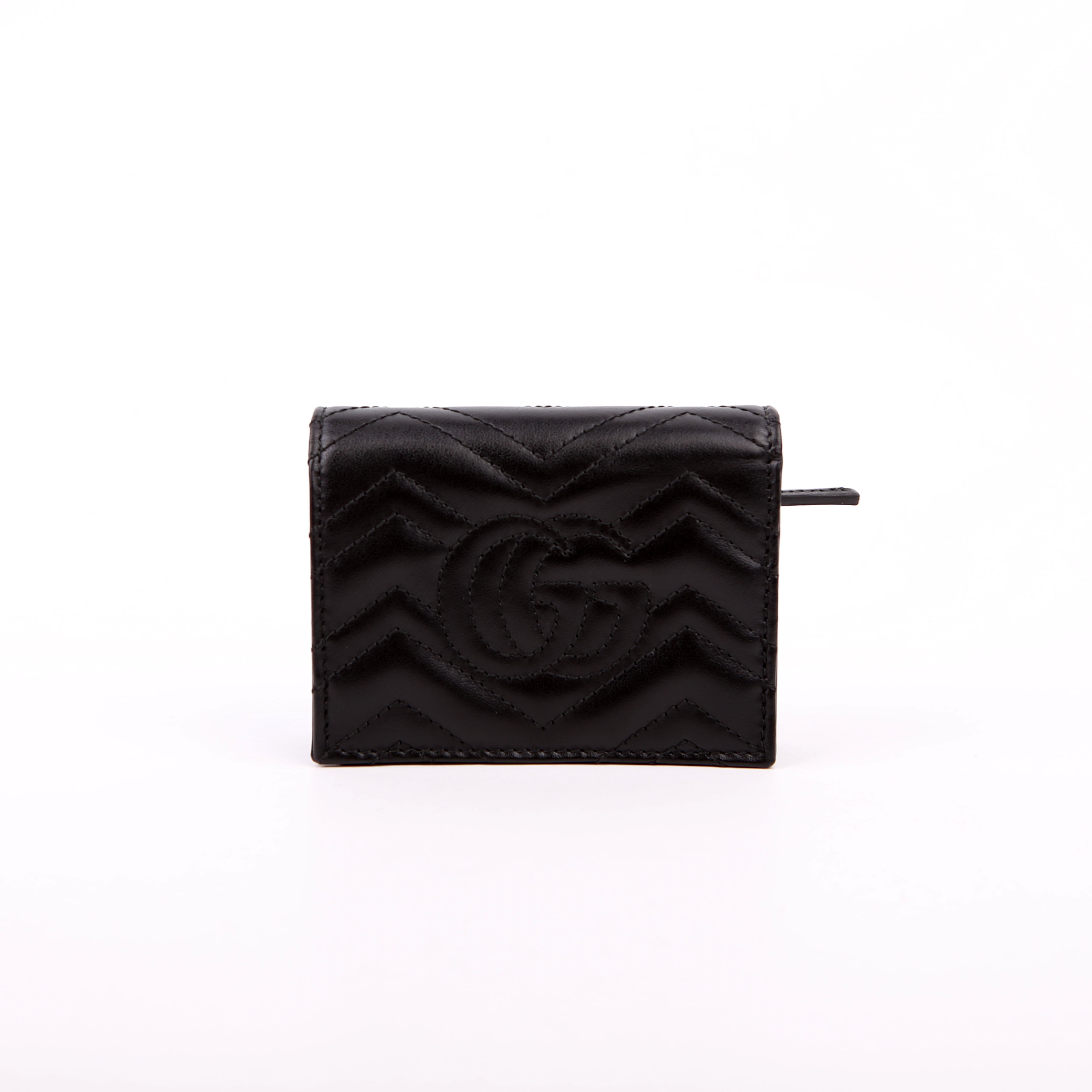 466492 GG Marmont Card Case Black