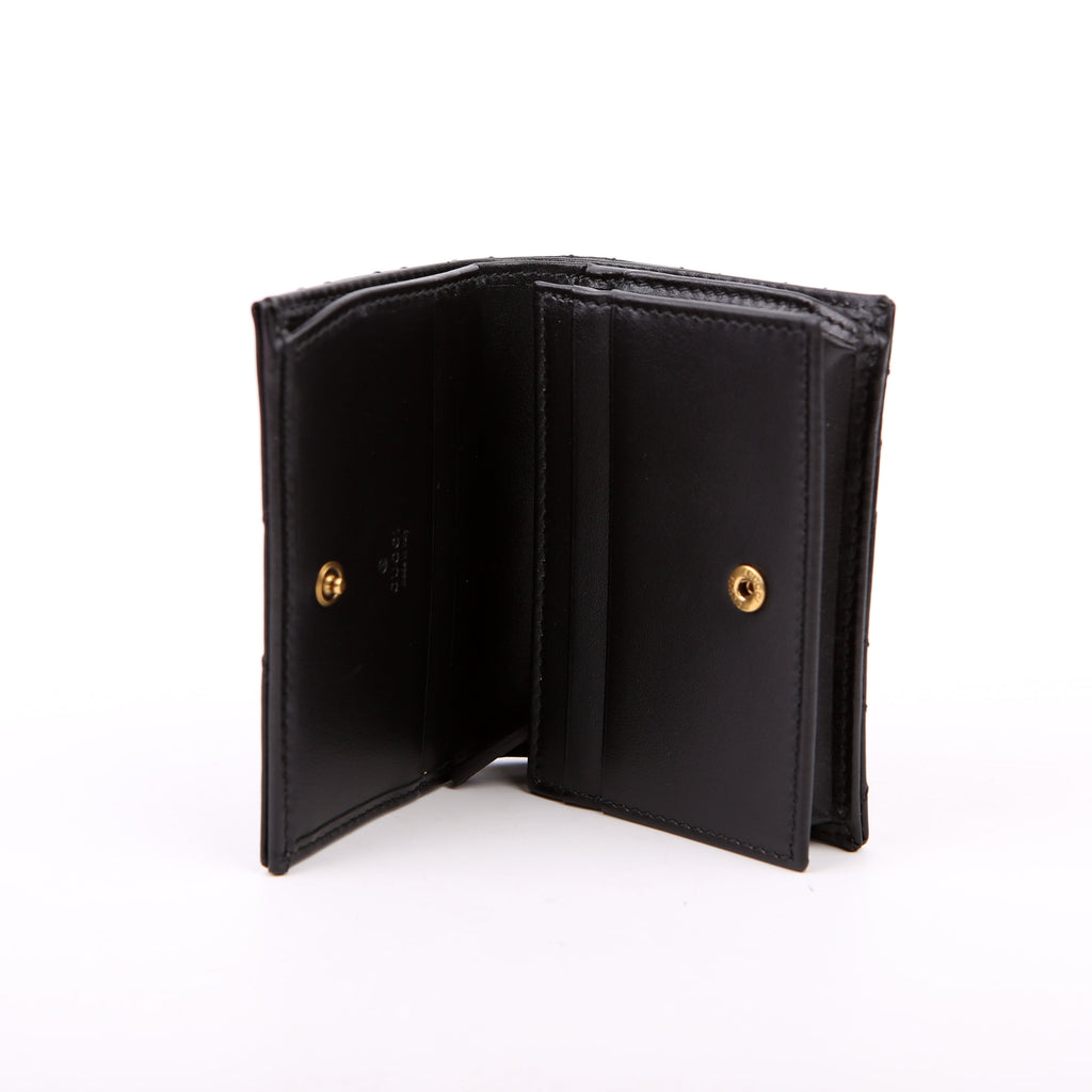 466492 GG Marmont Card Case Black