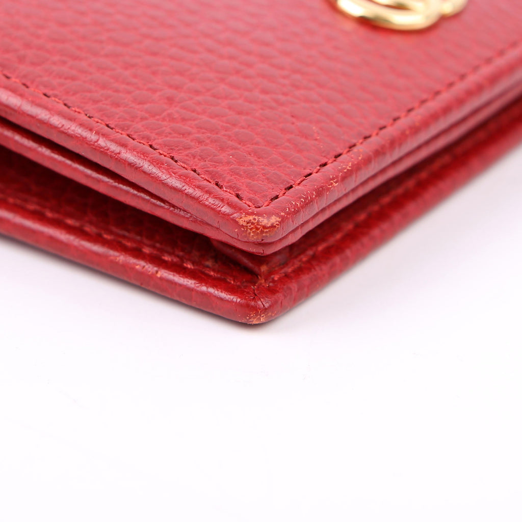 456126 GG Marmont Card Case Red
