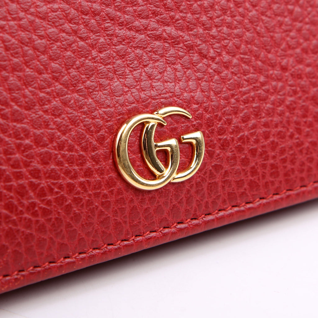 456126 GG Marmont Card Case Red