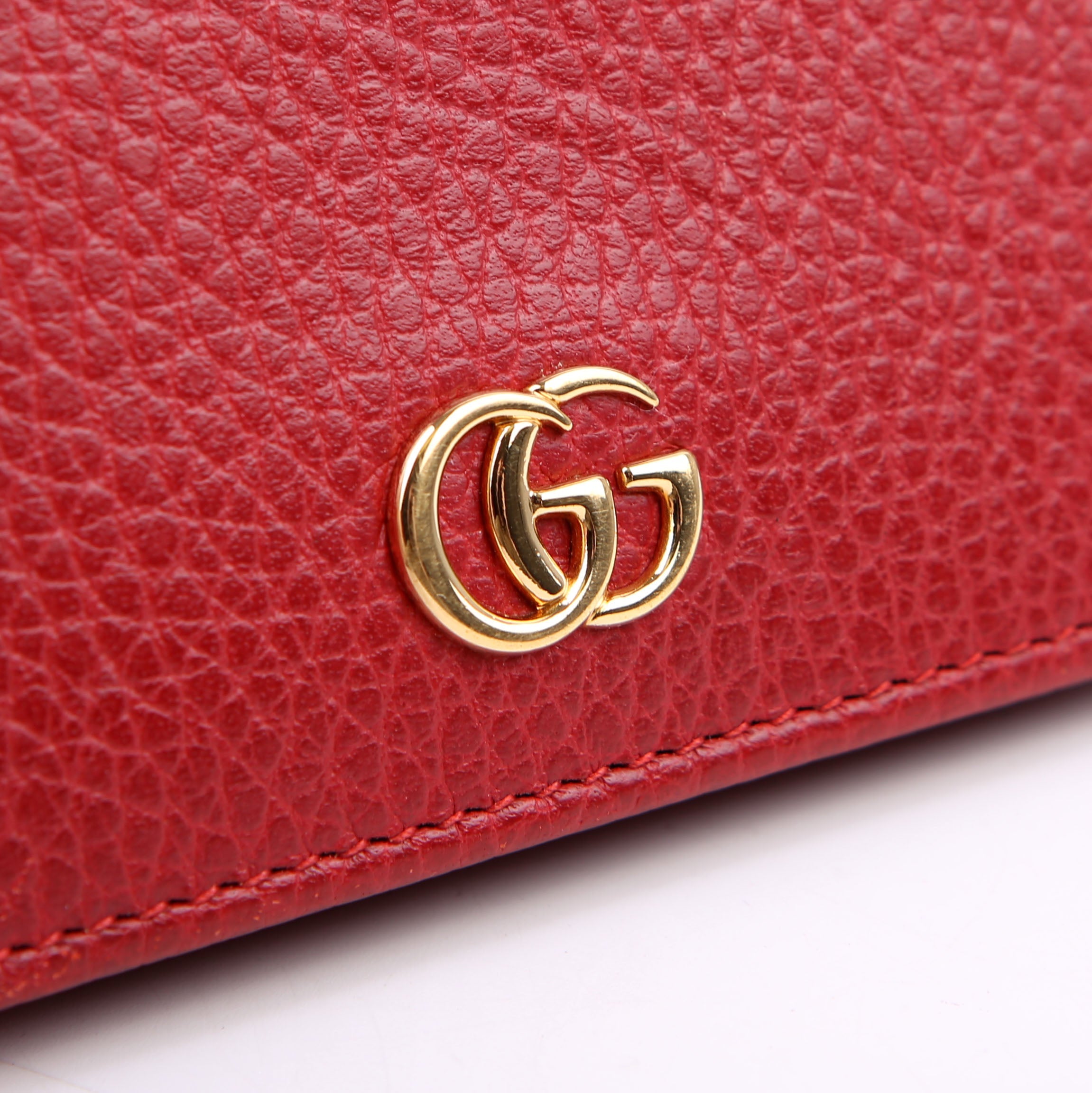 456126 GG Marmont Card Case Red