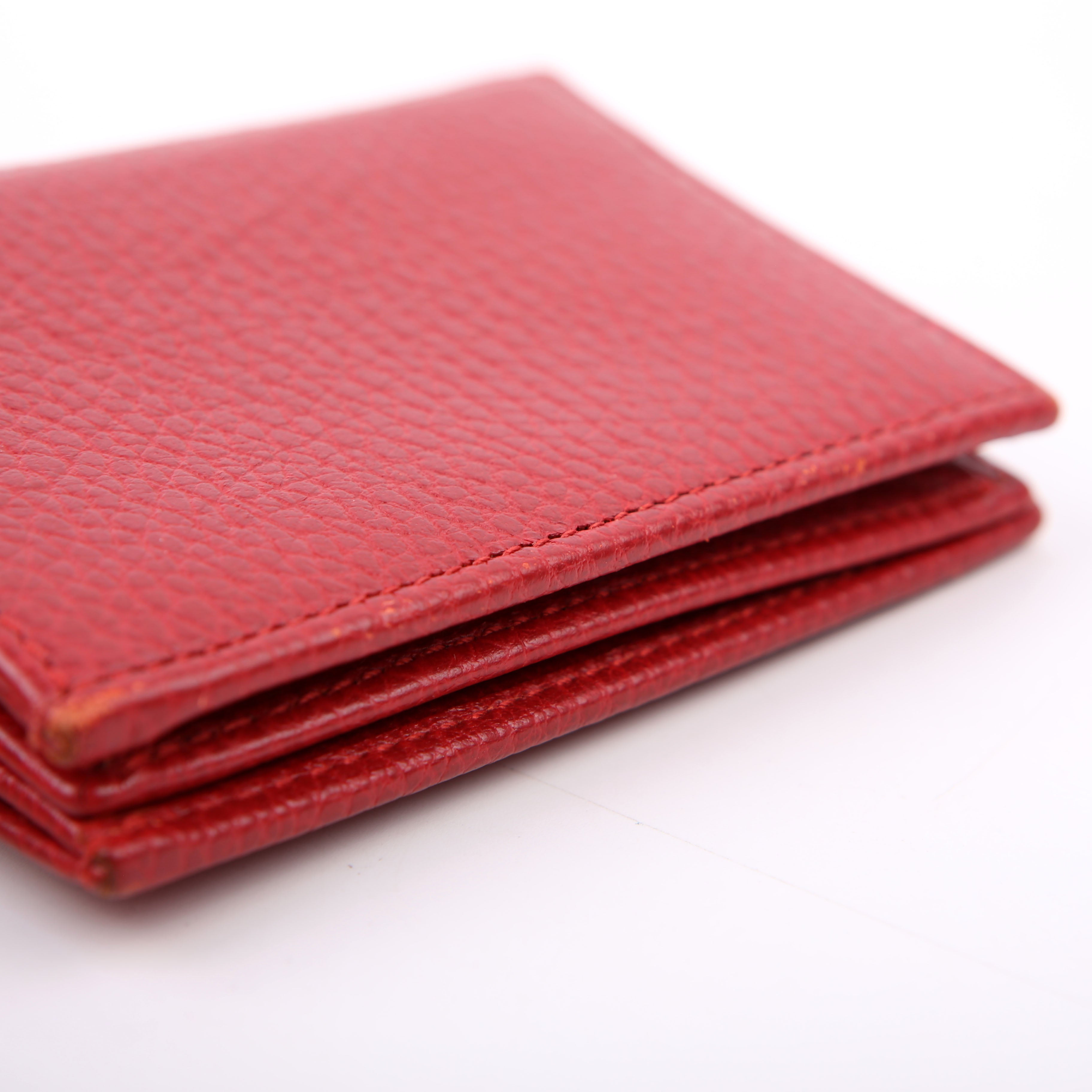 456126 GG Marmont Card Case Red