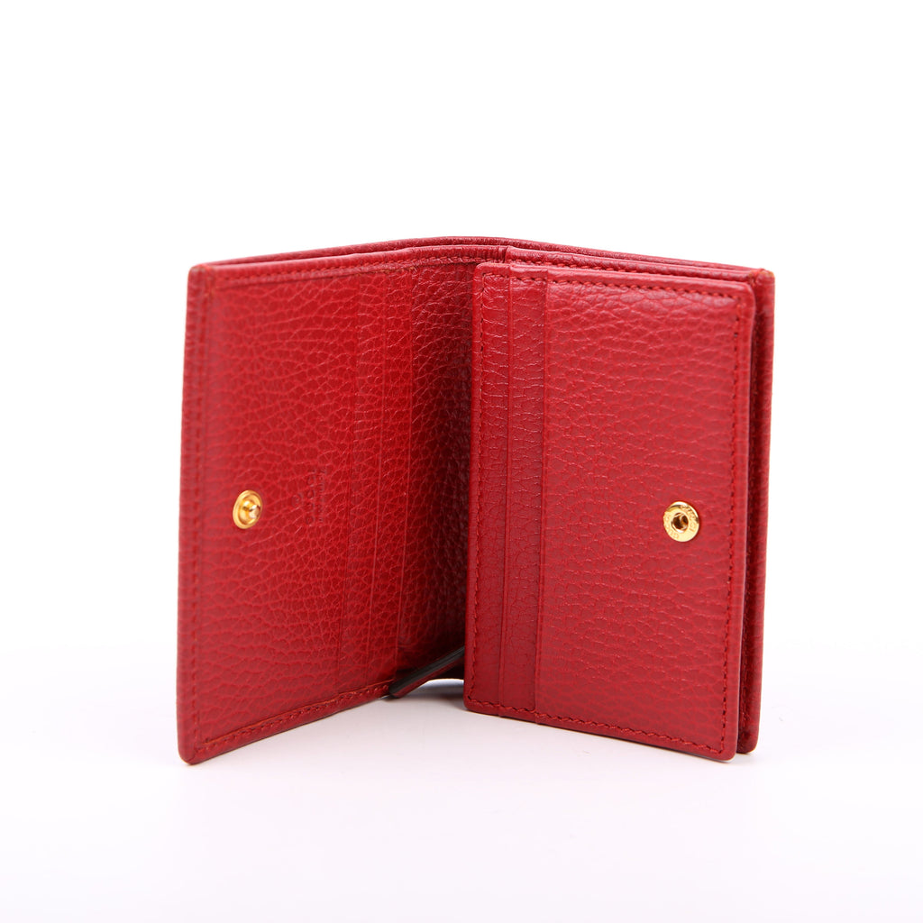 456126 GG Marmont Card Case Red