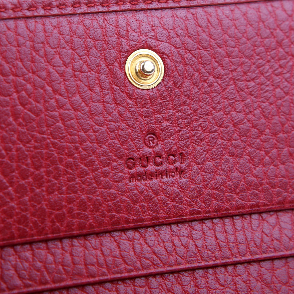 456126 GG Marmont Card Case Red