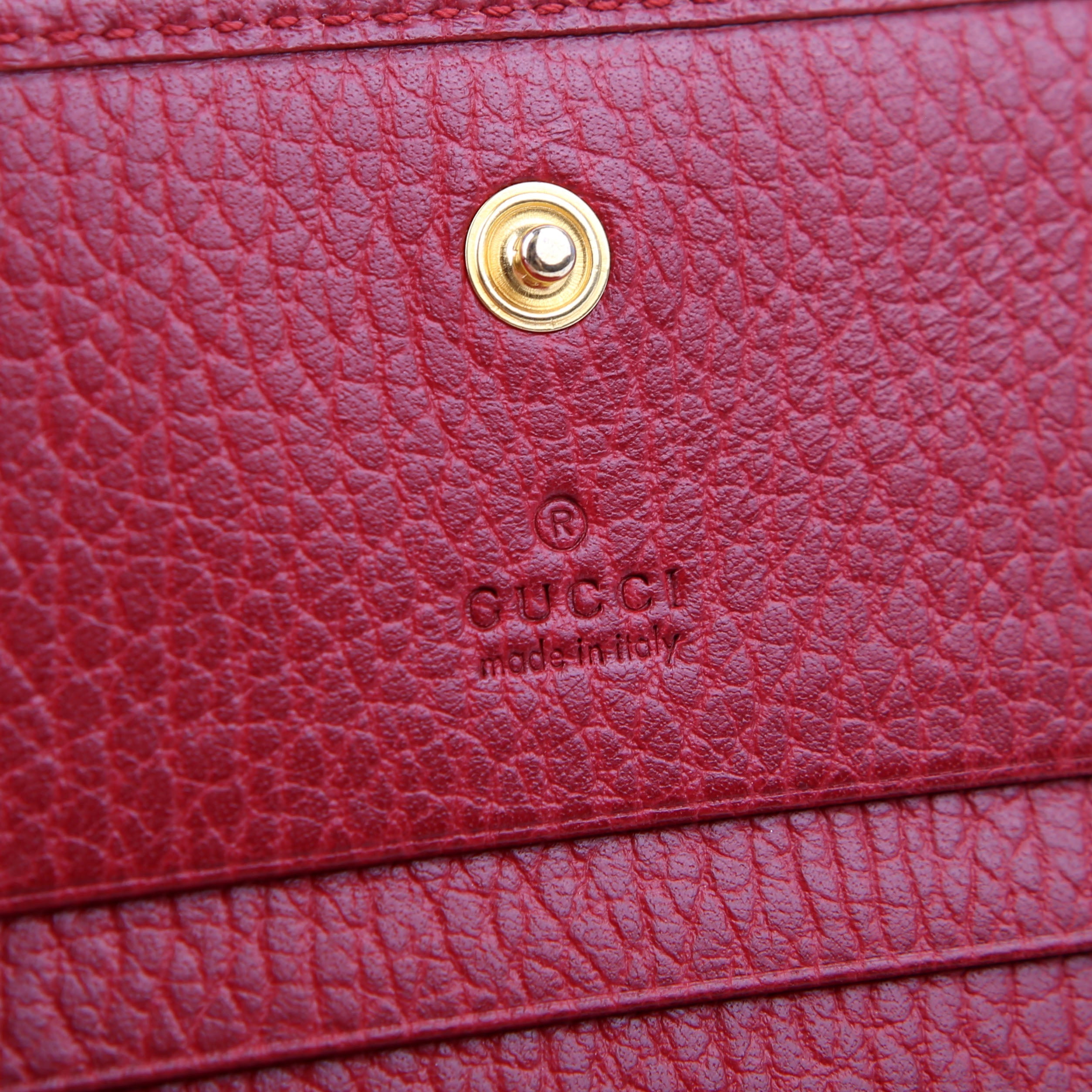 456126 GG Marmont Card Case Red