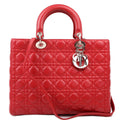 Lady Dior Large Lambskin Red