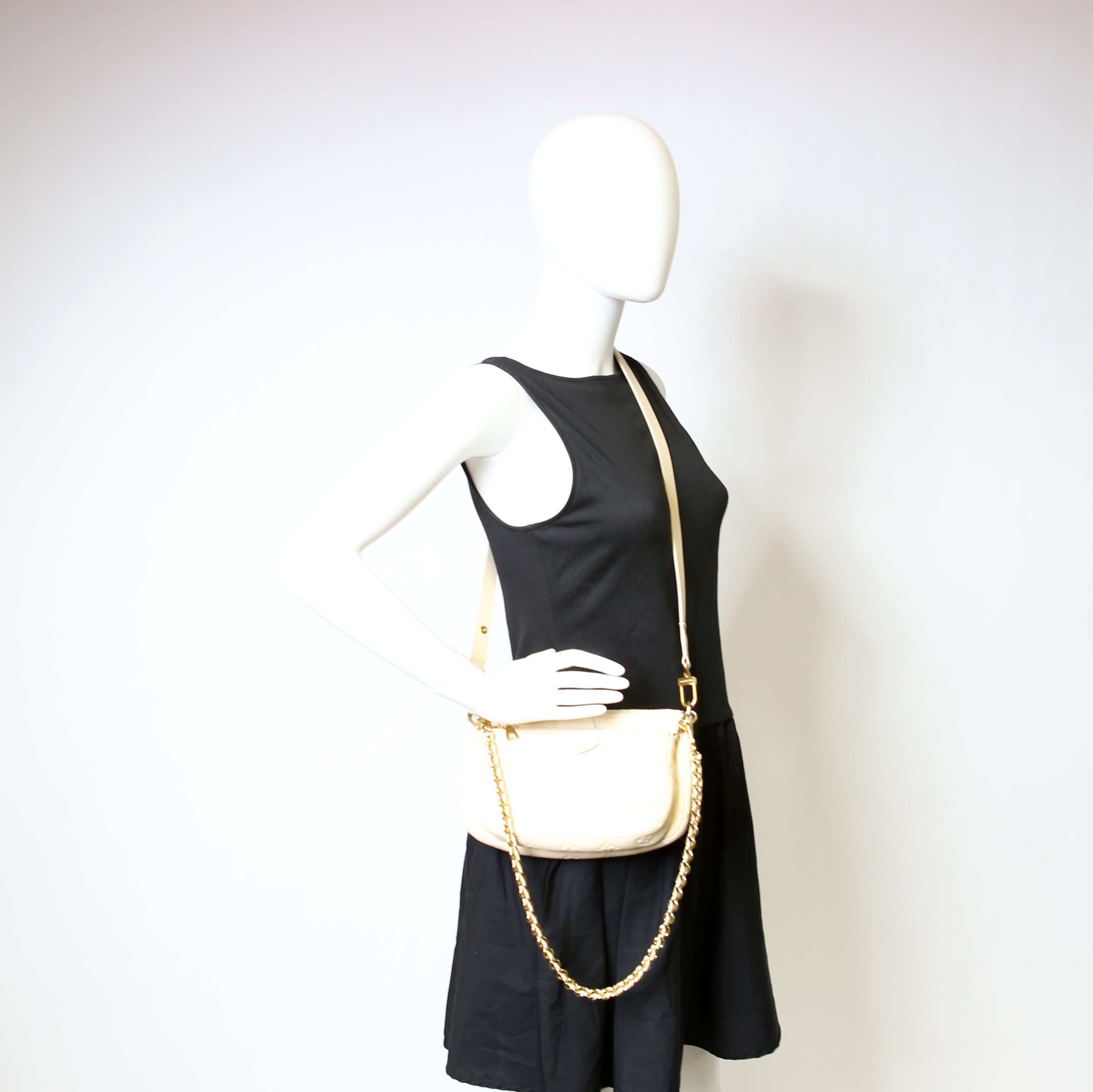 Multi Pochette Empreinte White