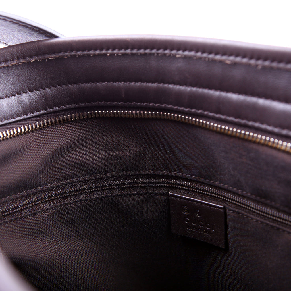 Gucci 388930 GG Canvas Shoulder Bag Brown