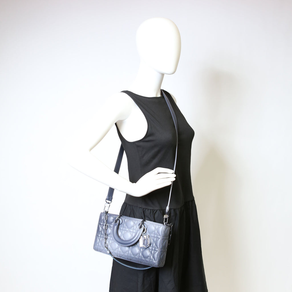 Dior Lady D-Joy Medium Lambskin Blue