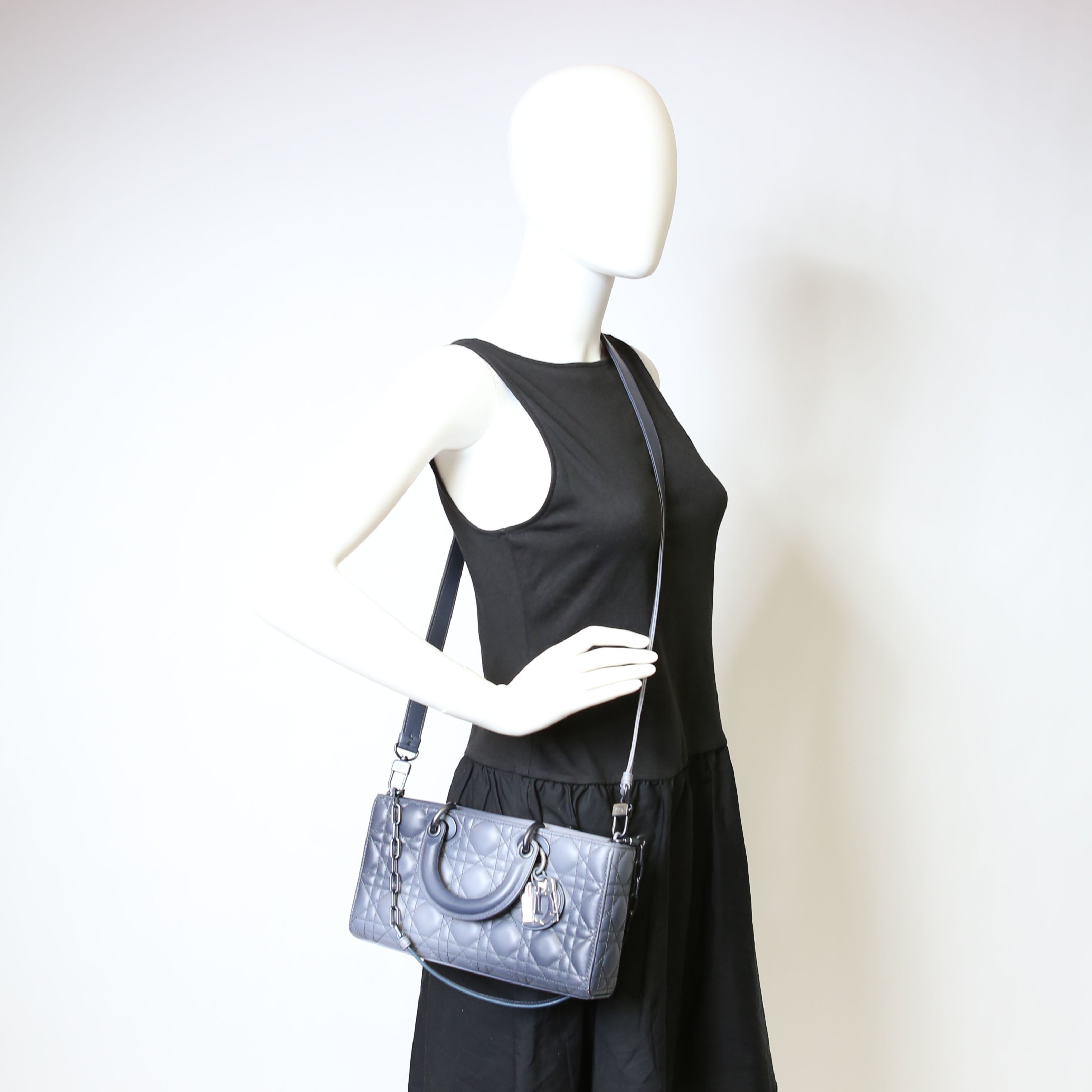 Dior Lady D-Joy Medium Lambskin Blue