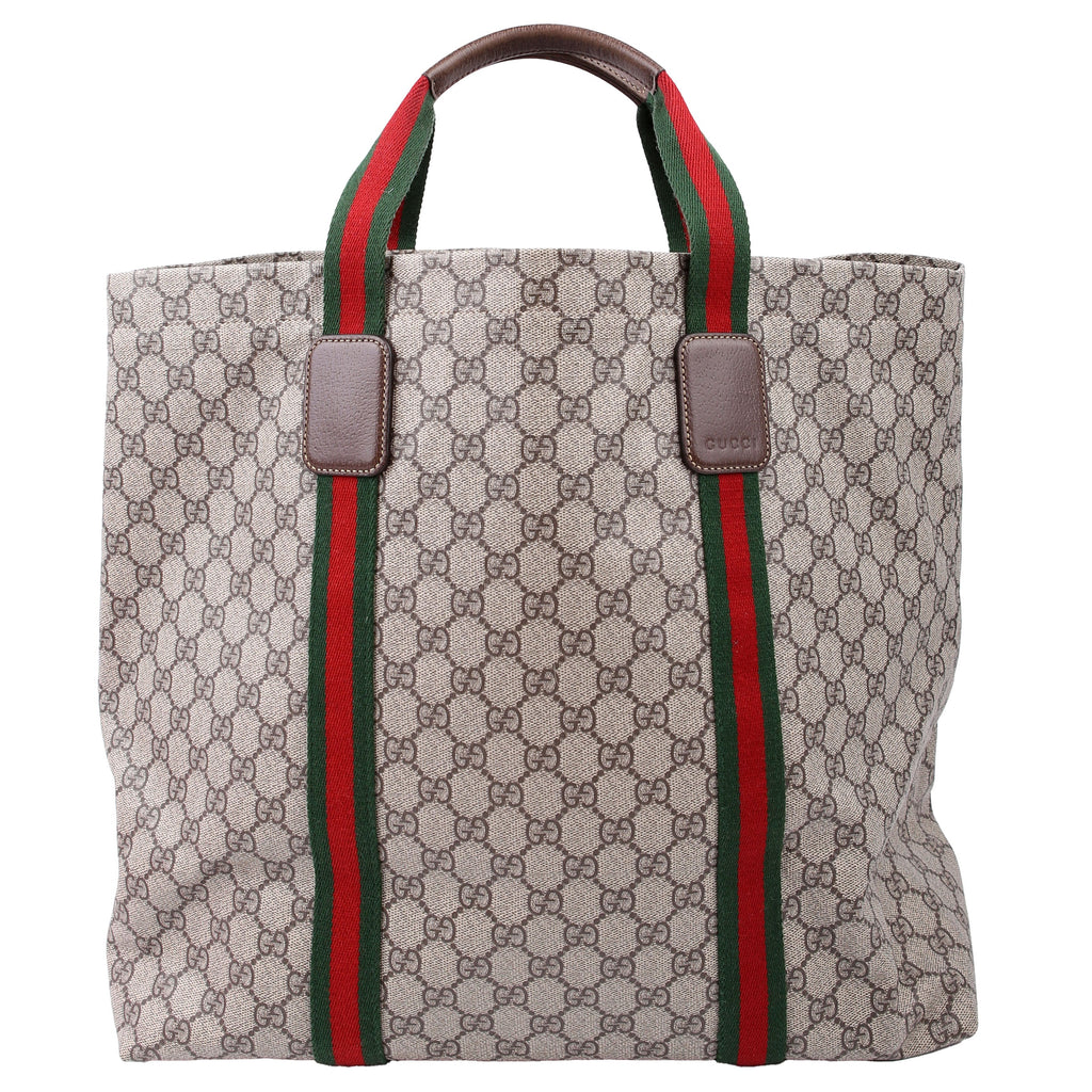 763287 GG Supreme Tender Tote Brown