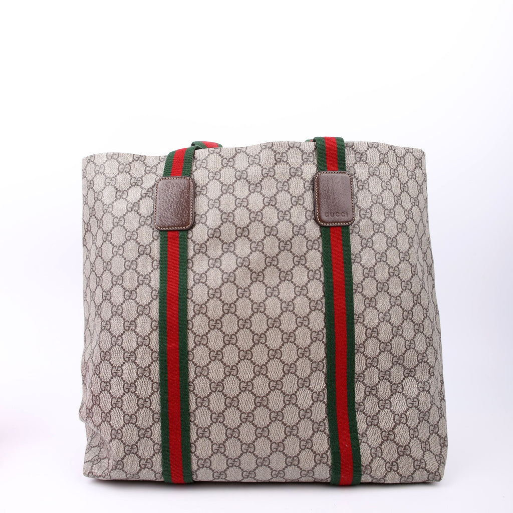 763287 GG Supreme Tender Tote Brown