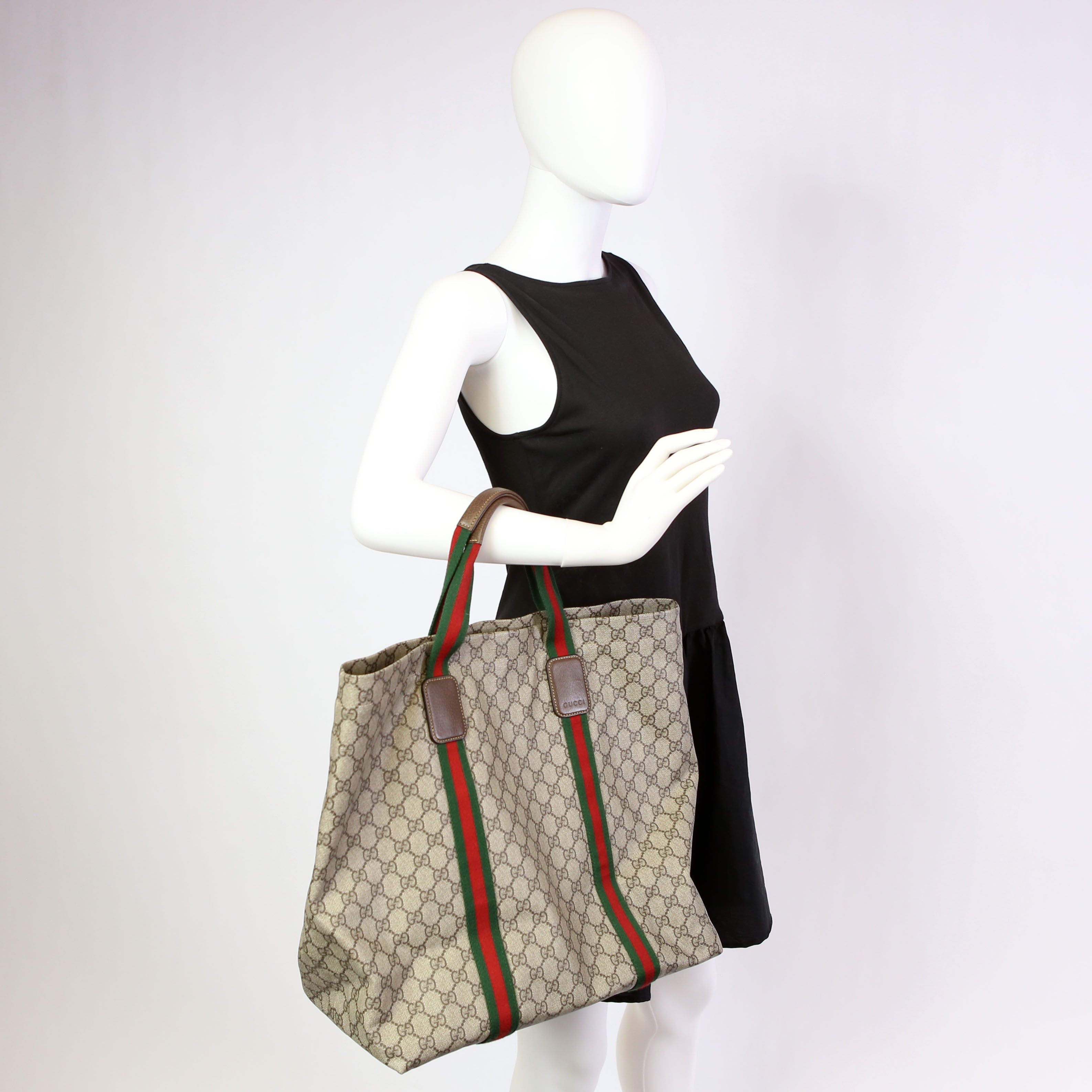 763287 GG Supreme Tender Tote Brown
